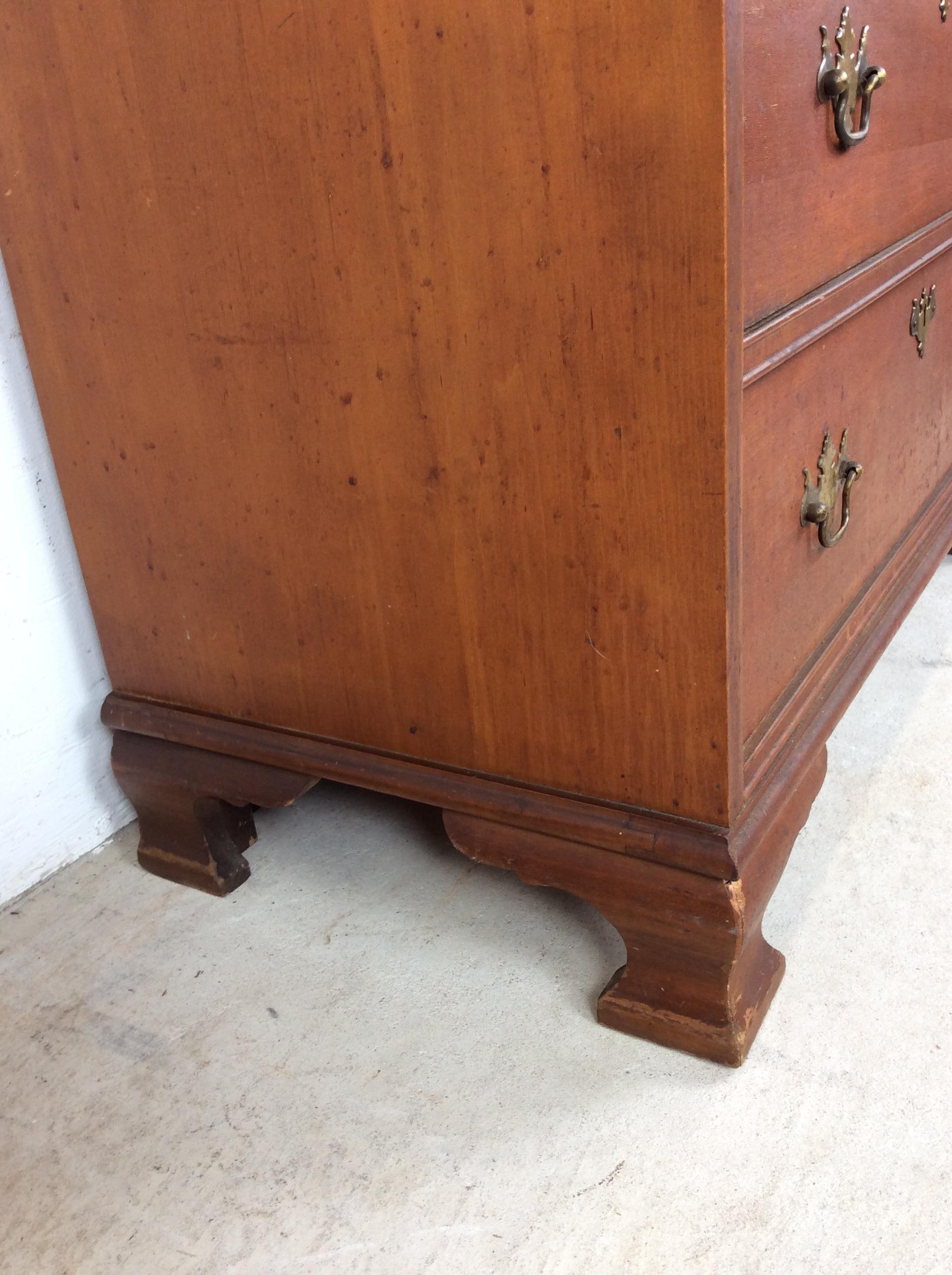 Mid Century Maple Drop Front Secretary Writing Desk im Angebot 11