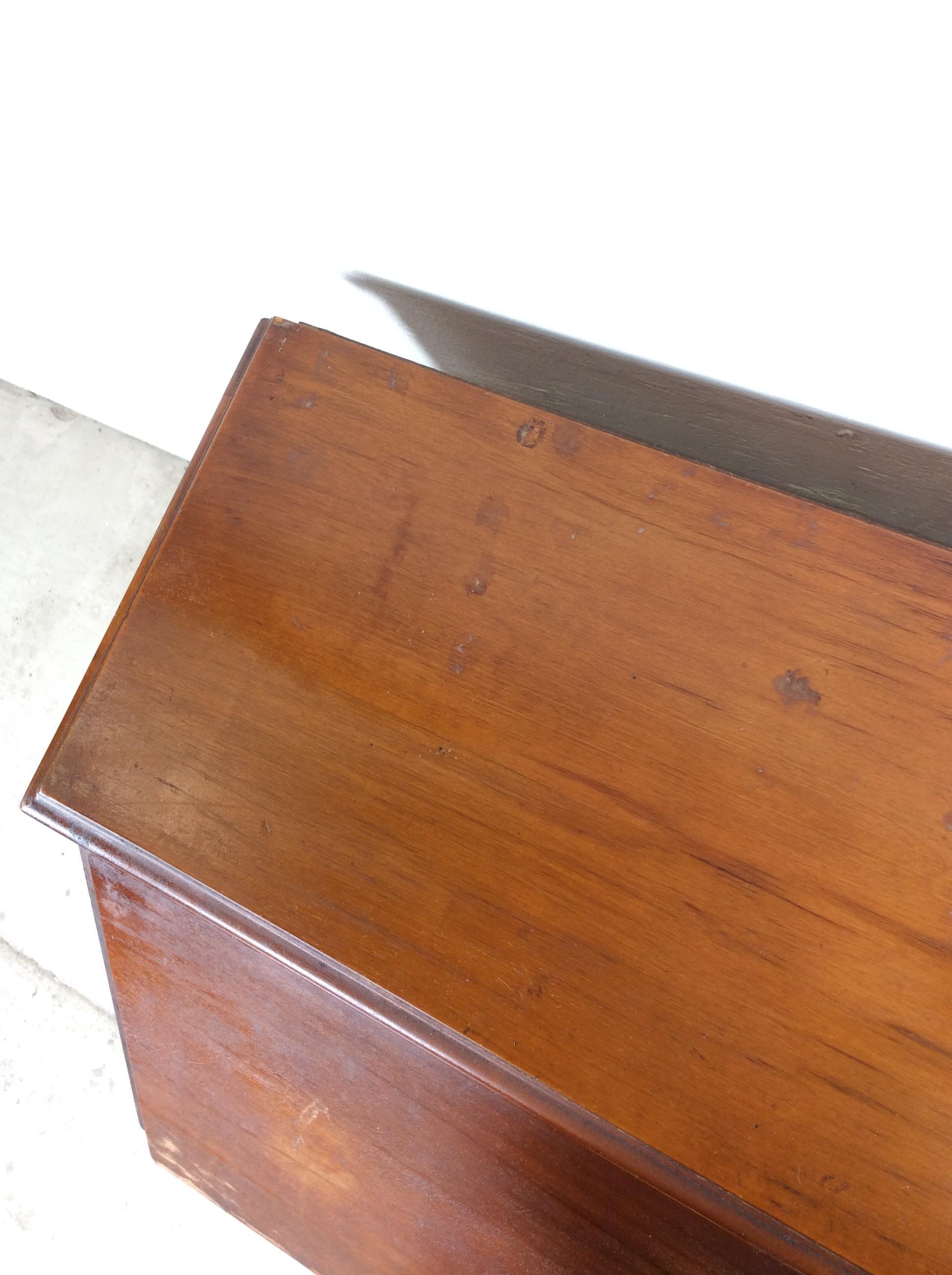 Mid Century Maple Drop Front Secretary Writing Desk (amerikanisch) im Angebot