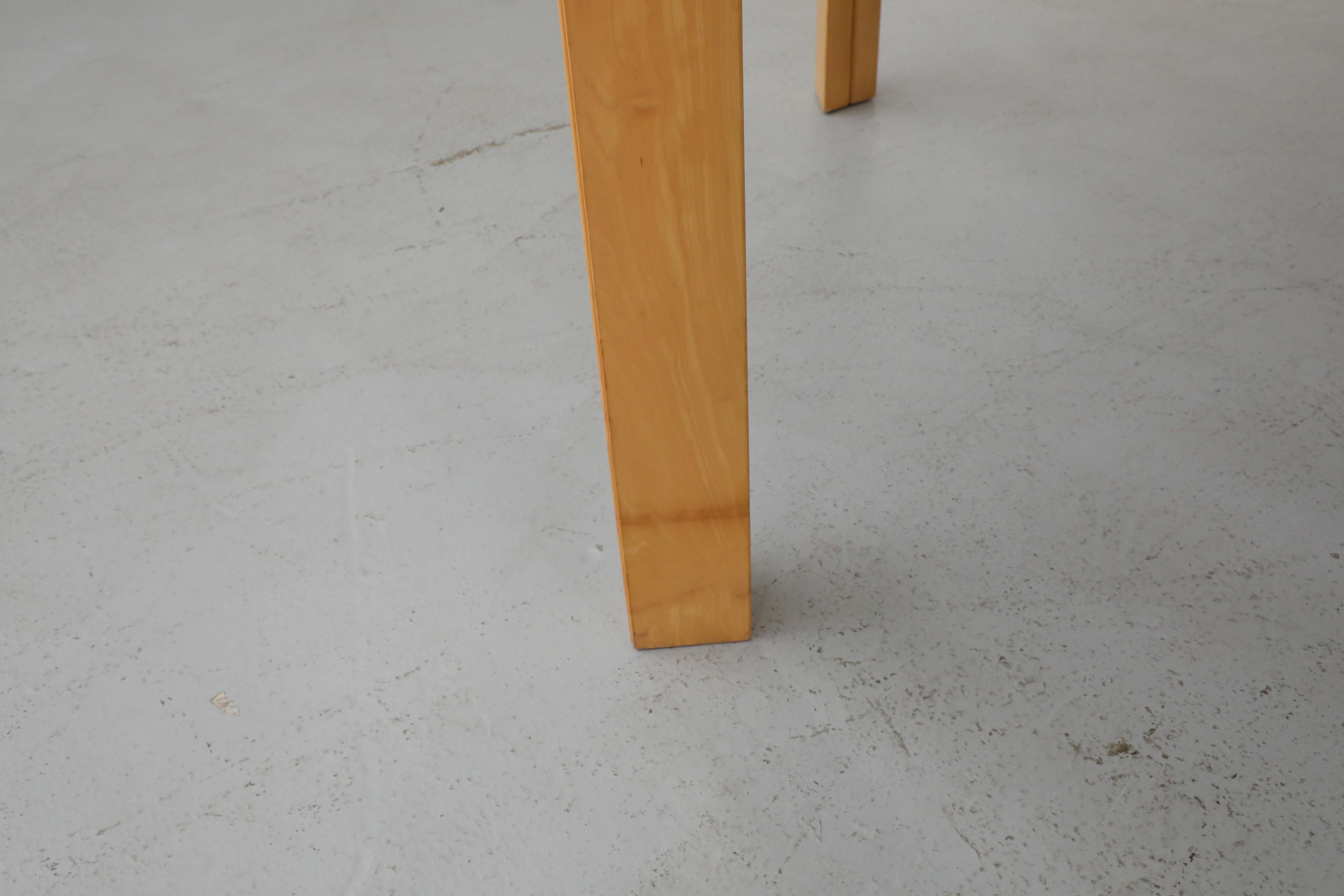 Mid-Century Maple Extendable Dining Table or Desk with Two Leaves 12