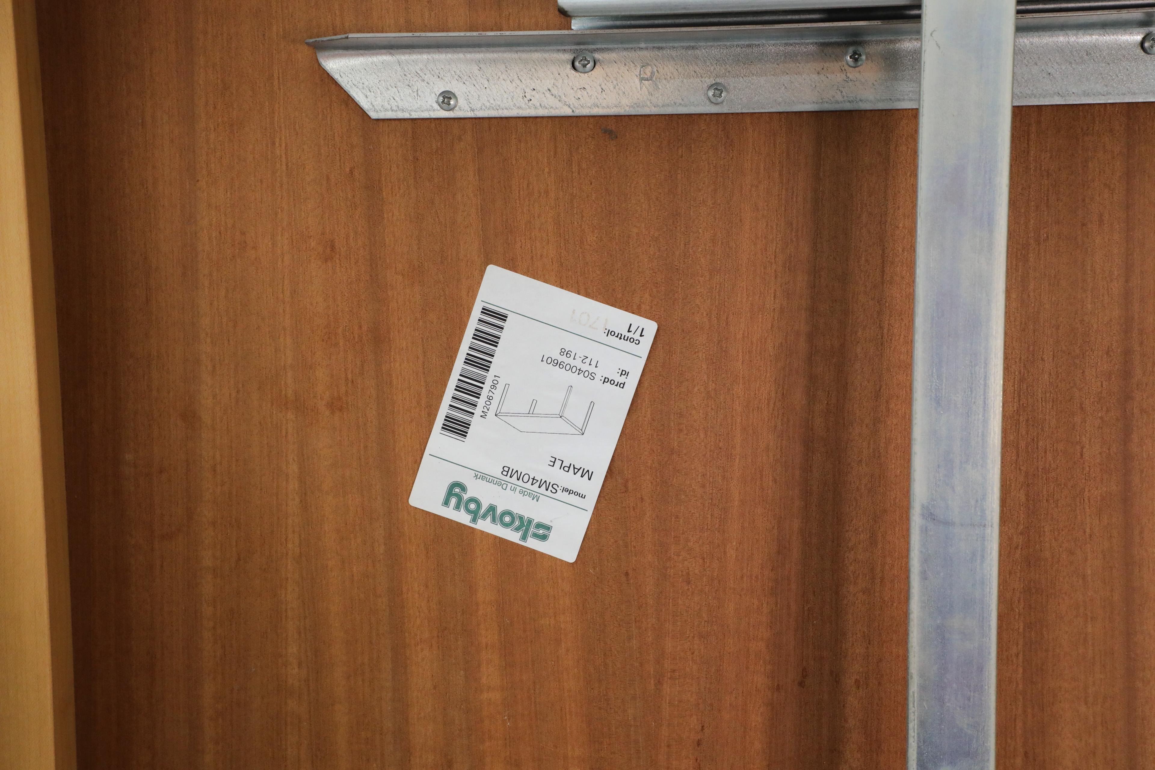 Mid-Century Maple Extendable Dining Table or Desk with Two Leaves 13