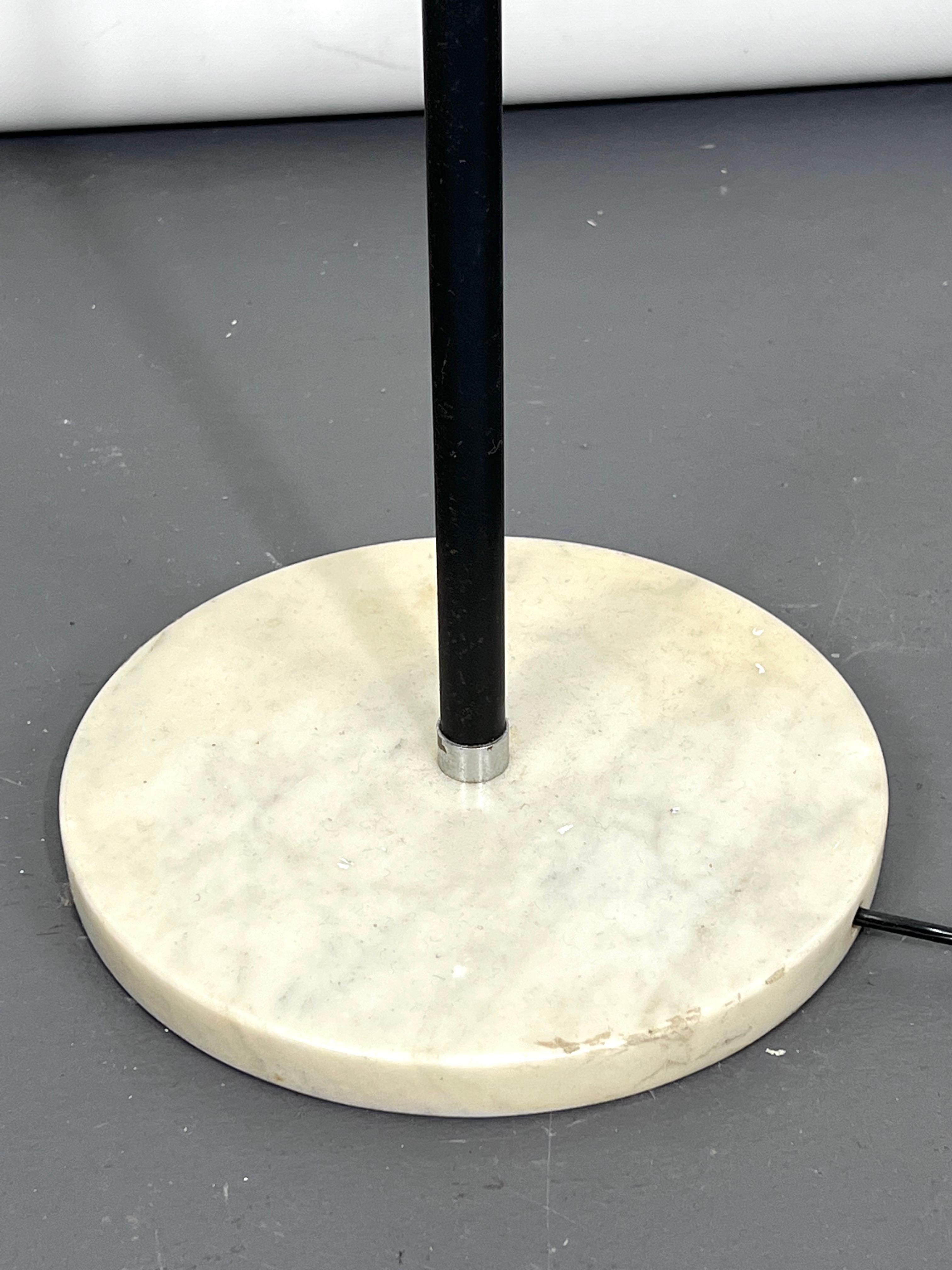 Mid-Century Marble and Metal Three Arms Floor Lamp, Italy, 1960s For Sale 2