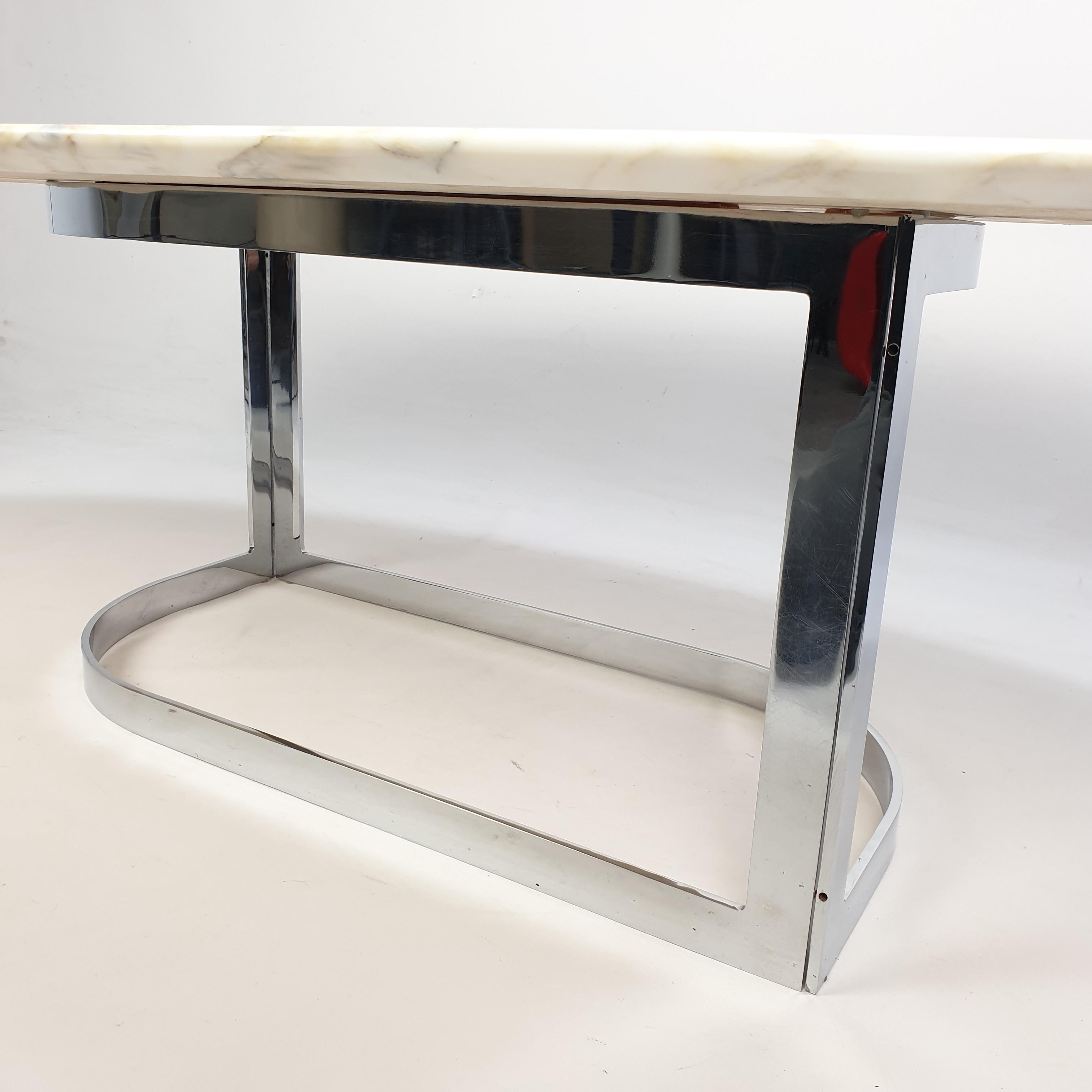 Mid-Century Marble Coffee Table by Roche Bobois, 1970s 5