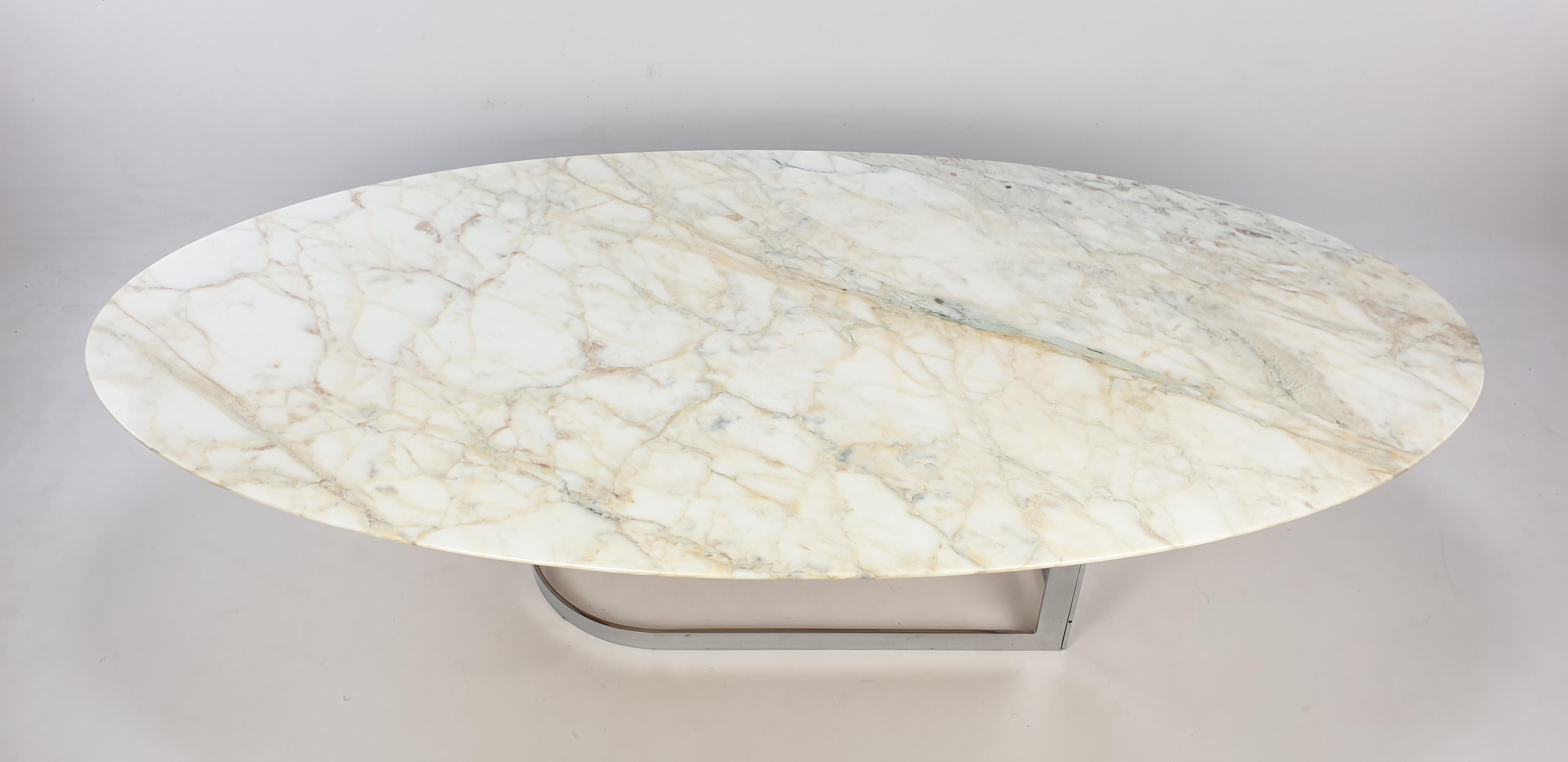 Mid-Century Marble Coffee Table by Roche Bobois, 1970s In Good Condition In Oud Beijerland, NL