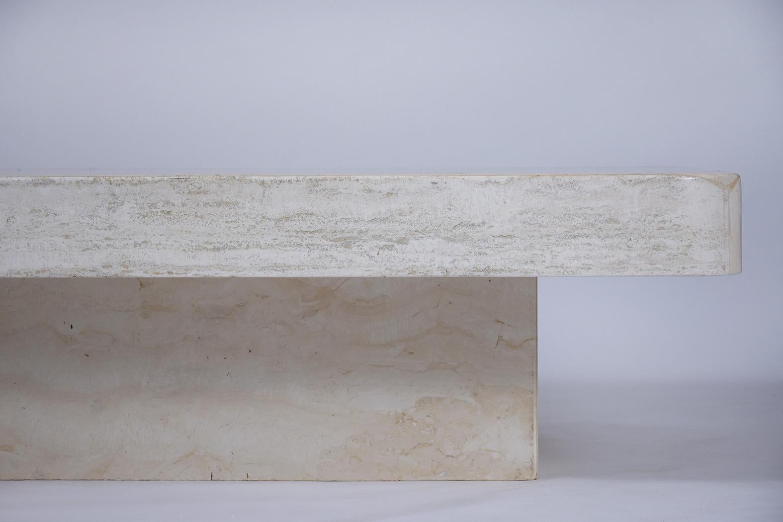 Modern Travertine Marble Coffee Table 2