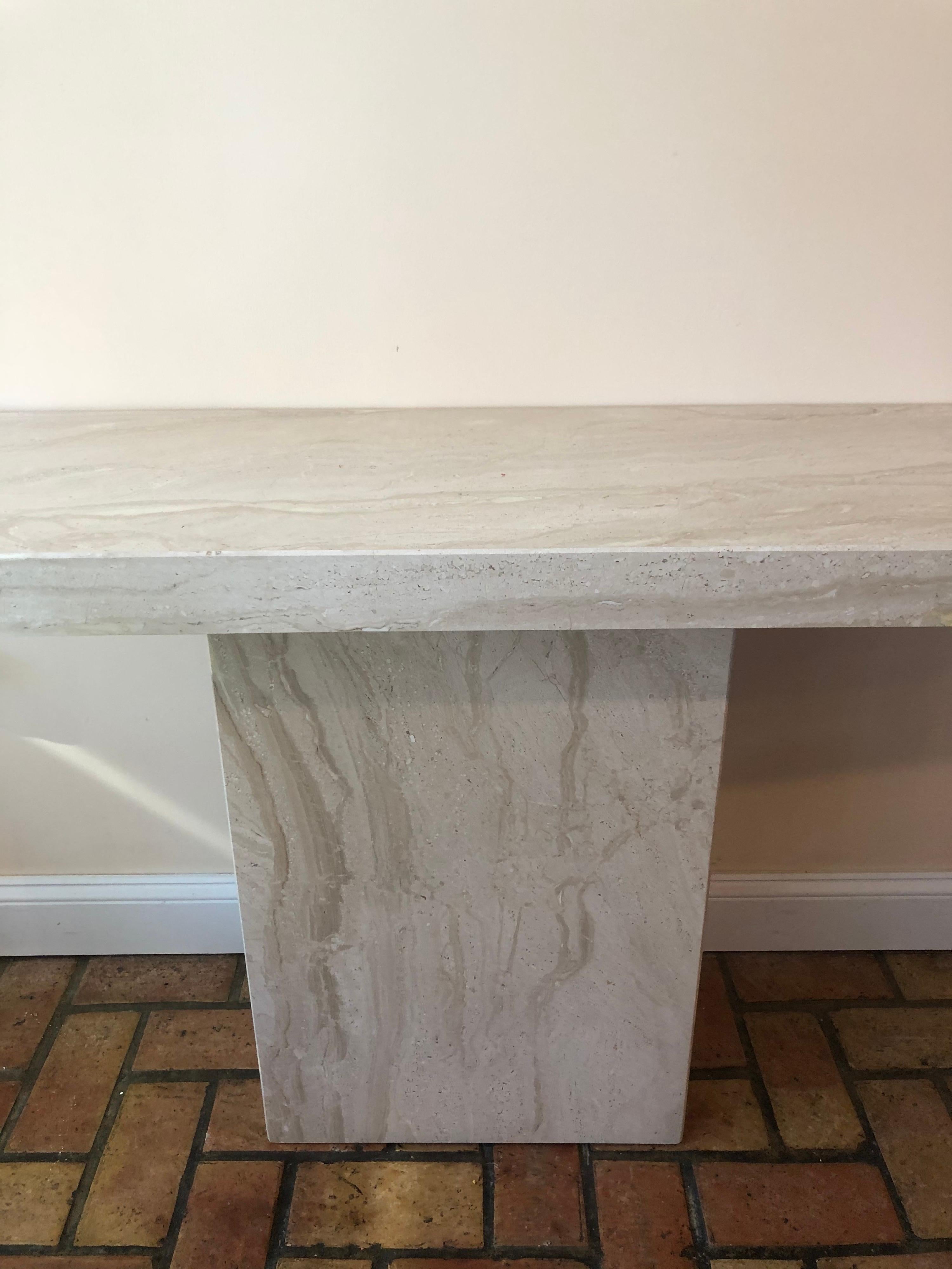Mid Century Marble Console Table 3