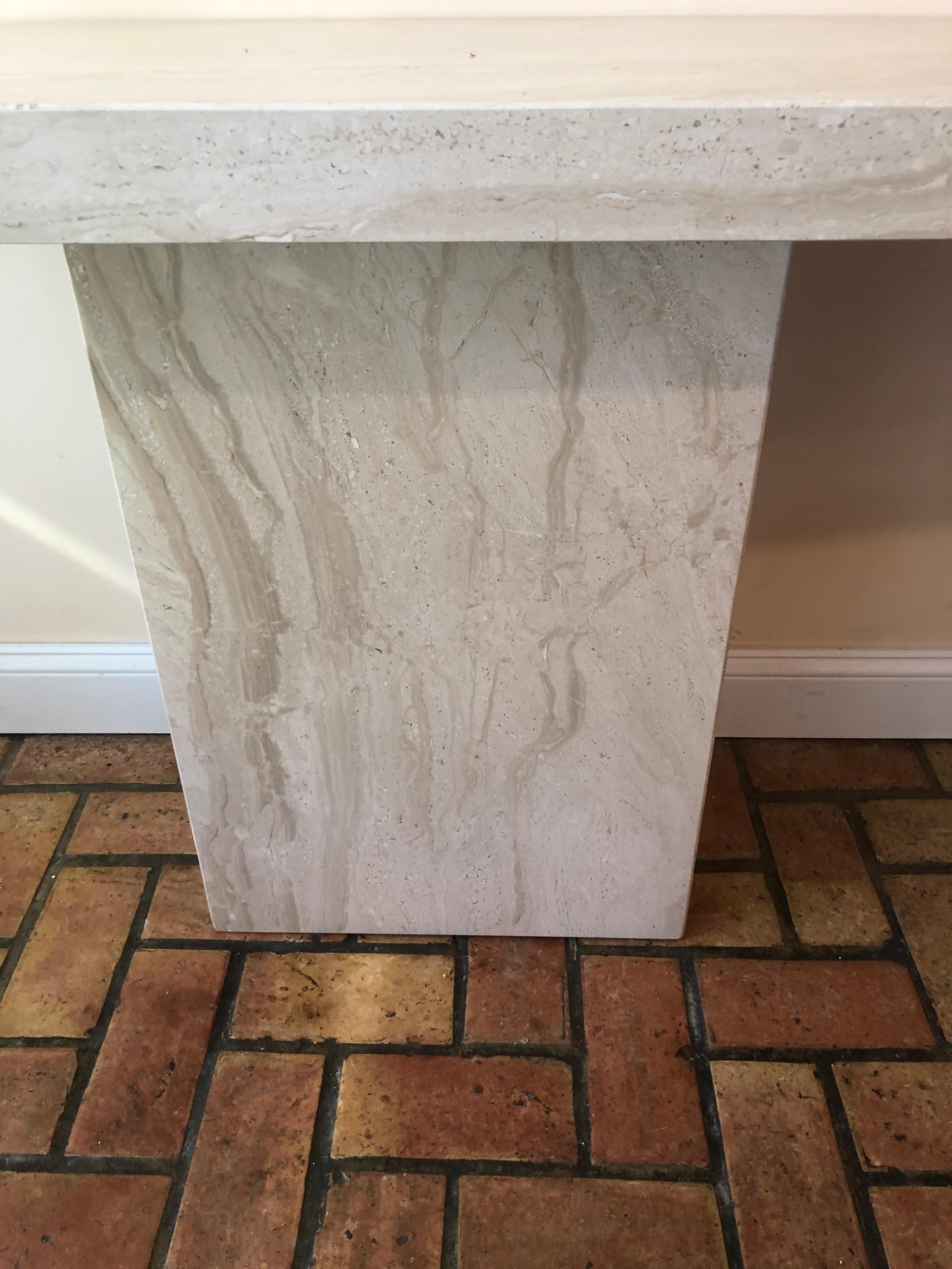 Mid Century Marble Console Table 8