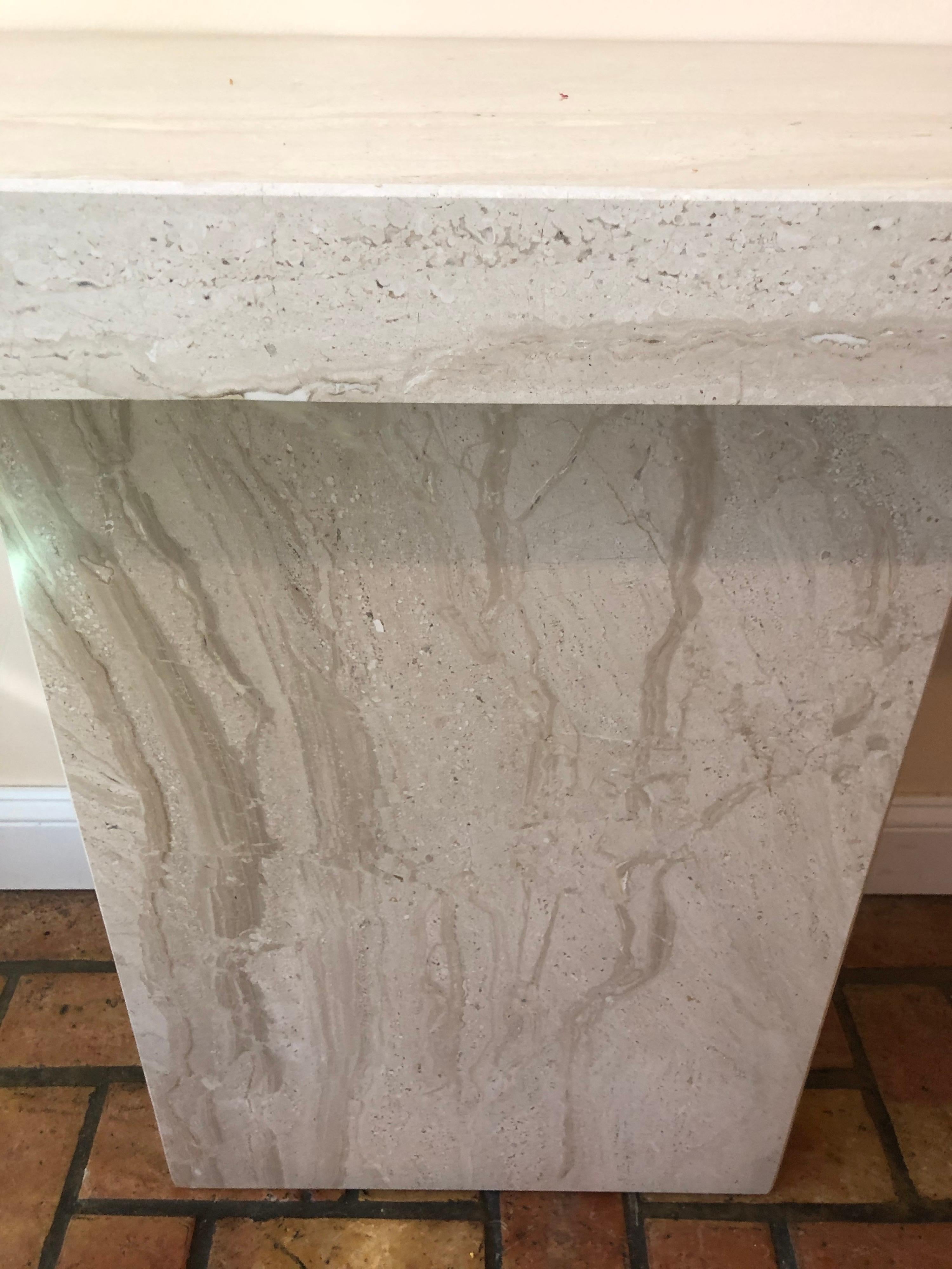 Mid Century Marble Console Table 9