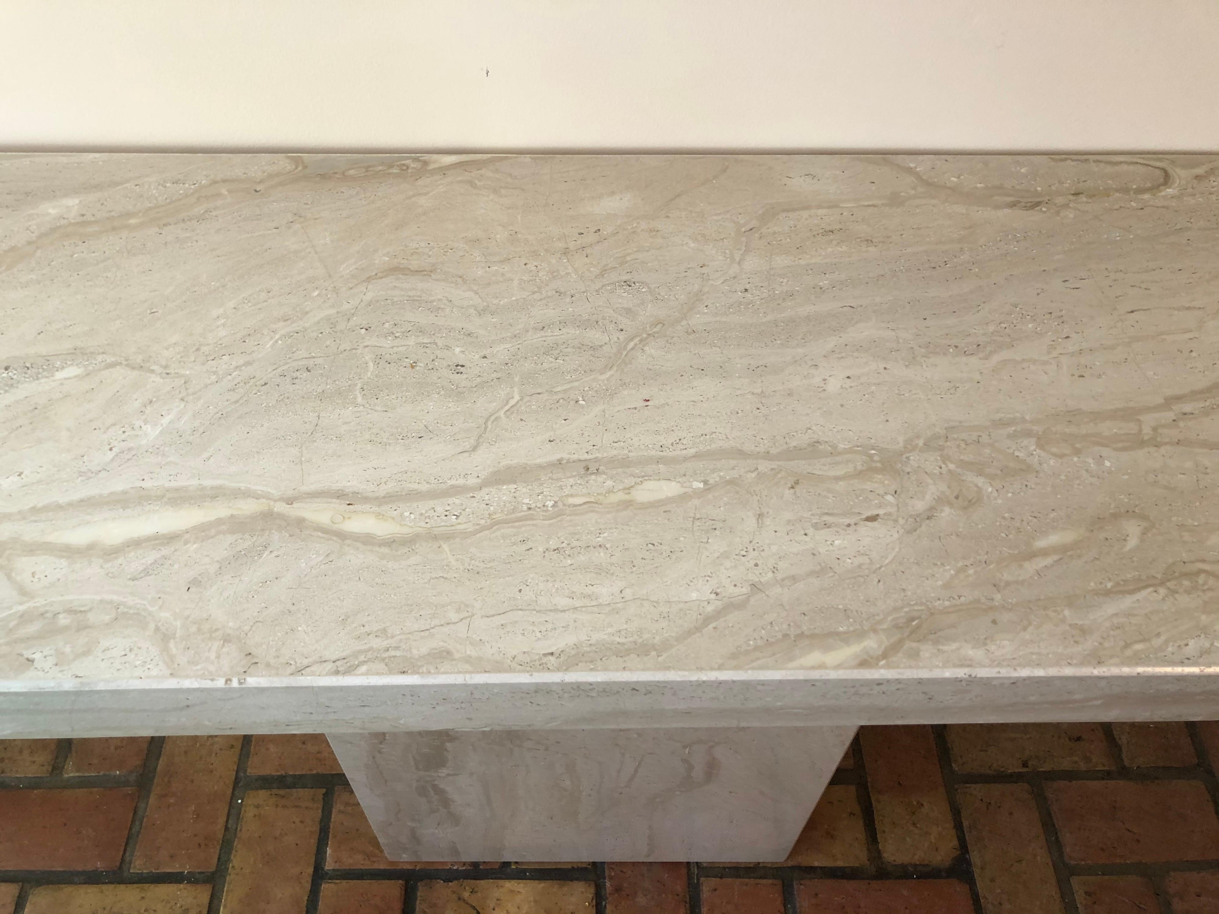 Mid Century Marble Console Table 1