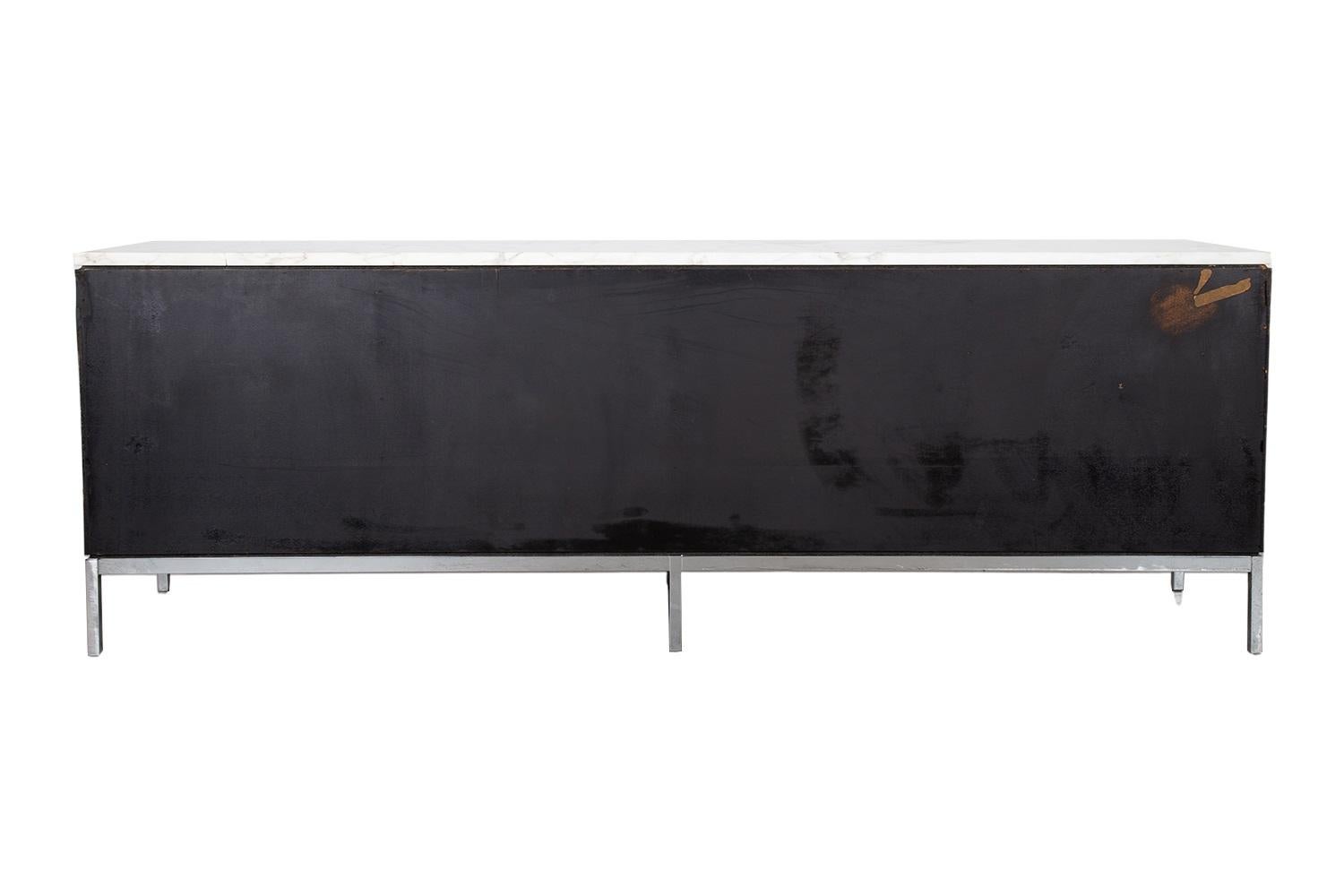 Archivador Credenza Ejecutivo Florence Knoll de Mármol de Mediados de Siglo 6