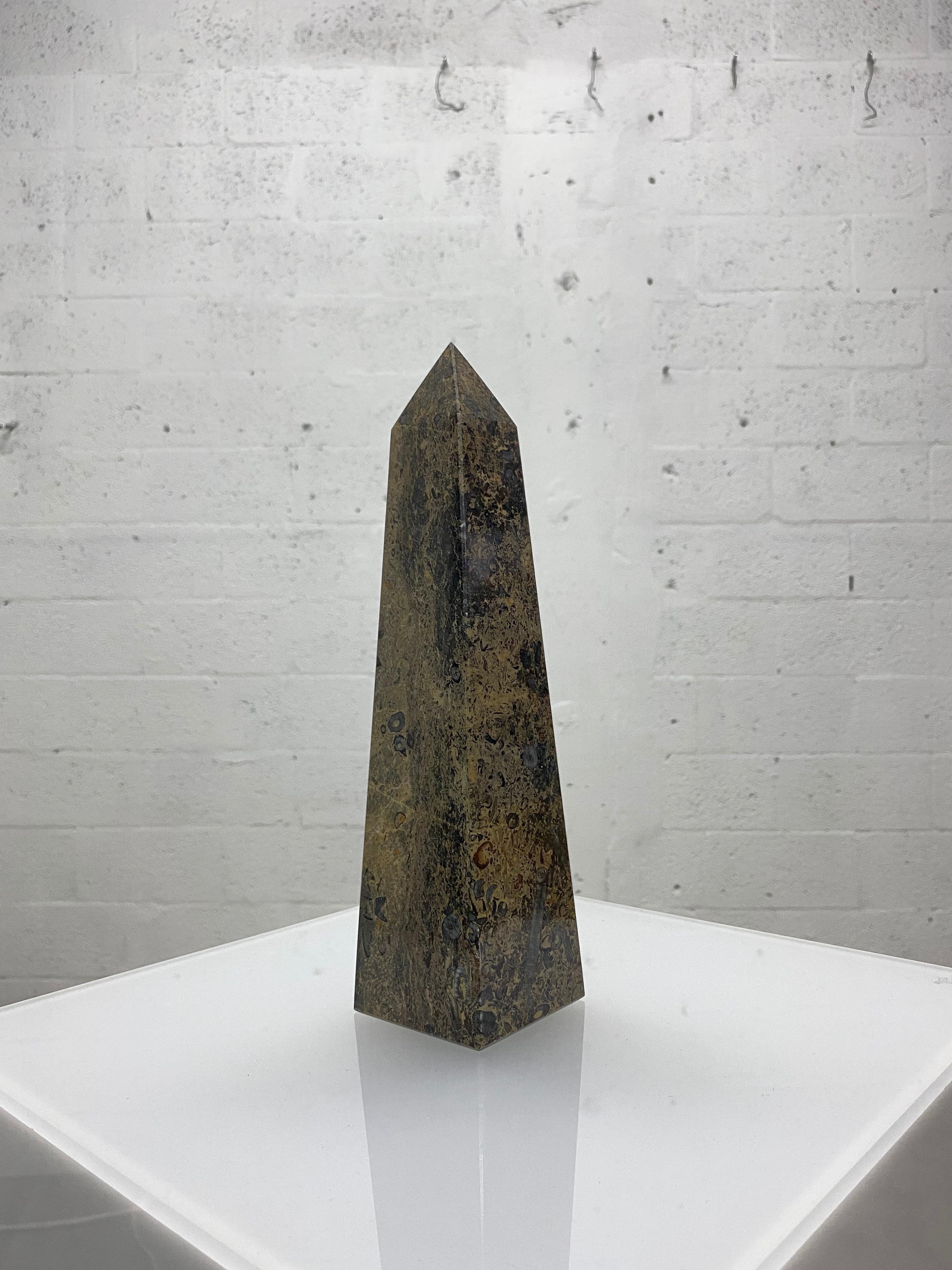 Late 20th Century Mid-Century Marble Obelisk For Sale