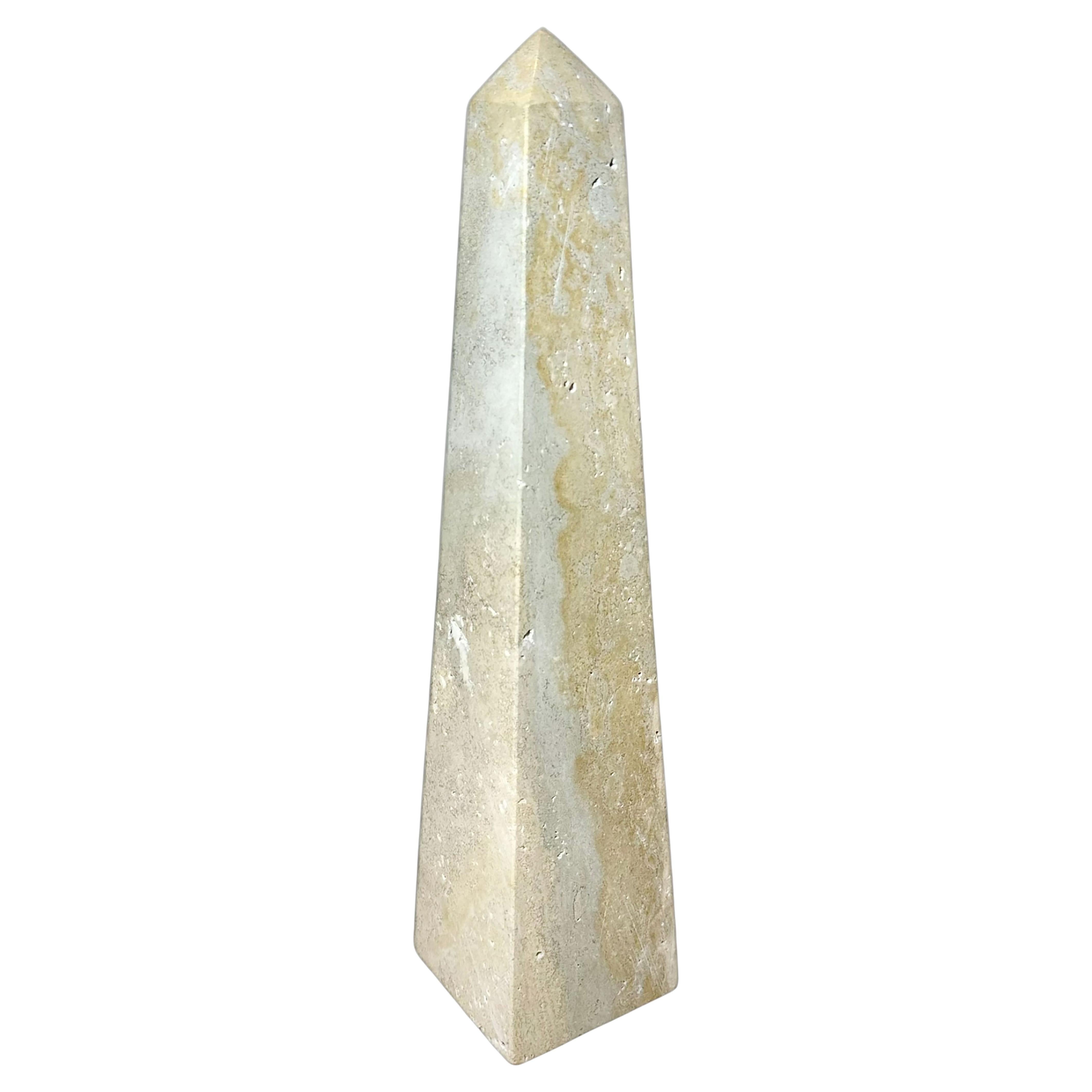 Mid Century Marble Obelisk