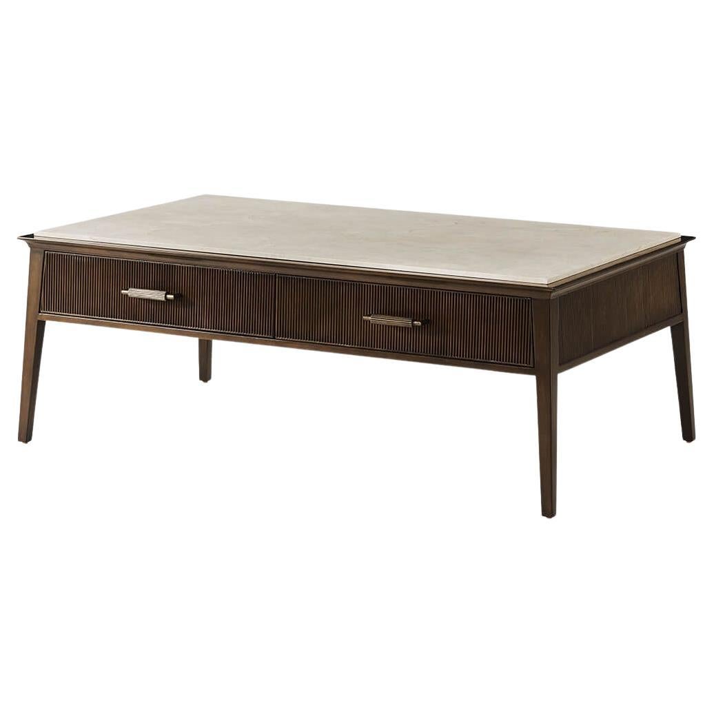Cocktail Tables di metà secolo con piano in marmo