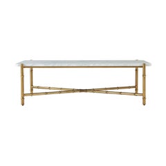 Mid Century Marble Top Coffee Table