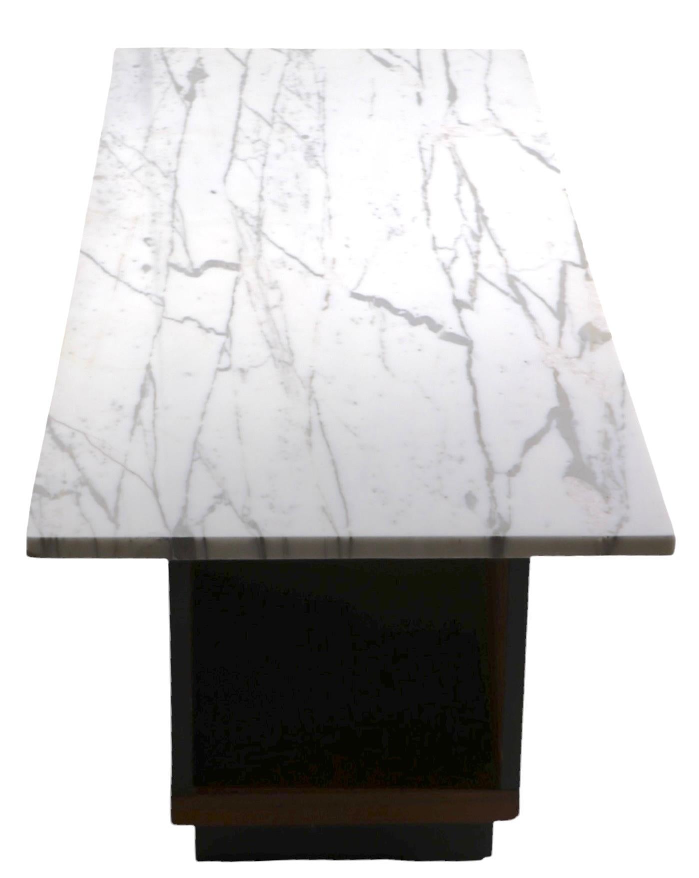 American Mid Century Marble Top Coffee Table