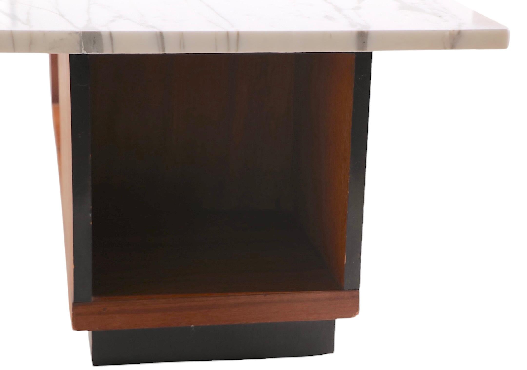 Mid Century Marble Top Coffee Table 2