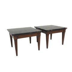 Midcentury Marble-Top Side Tables Made in Italy