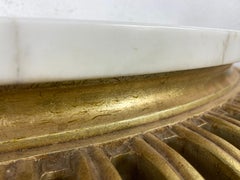 Mid-century marble topped Hollywood Regency console