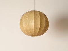 Mid-Century Marbled Beige Cocoon Pendant by Castiglioni, Italy, 1960s