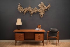 Mid Century Marc Weinstein Abstract Metal Wall Sculpture