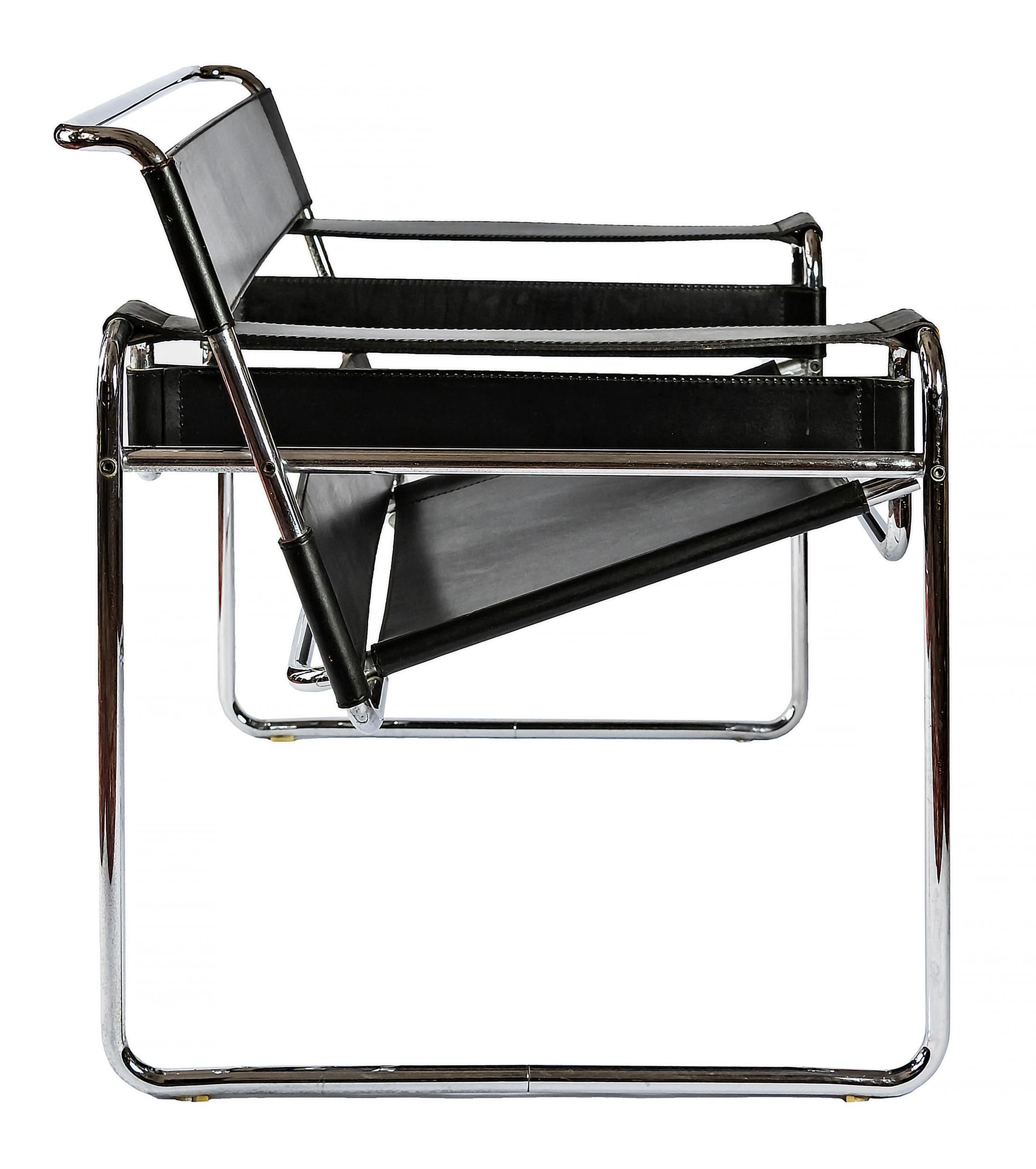 Fauteuil Marcel Breuer Wassily de Gavina, style mi-siècle moderne Bon état à Vilnius, LT