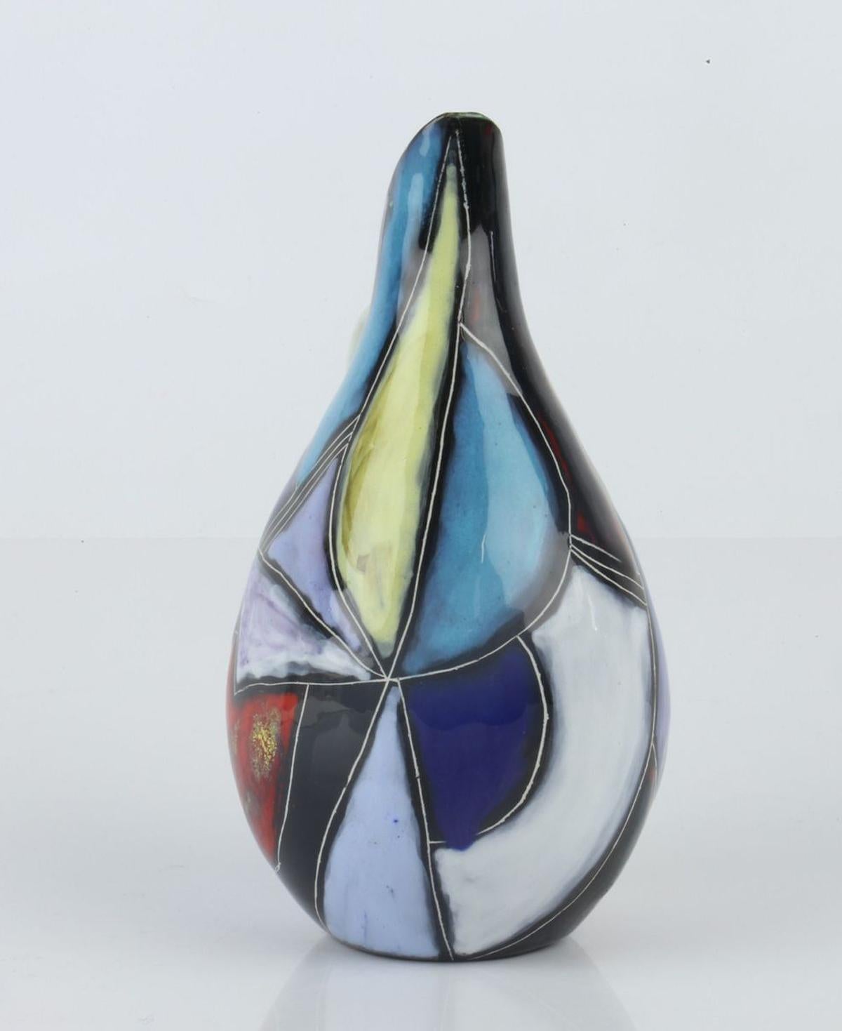 Mid-Century Modern Mid-Century  Marcello Fantoni Studio Vase made in Italy. For Sale