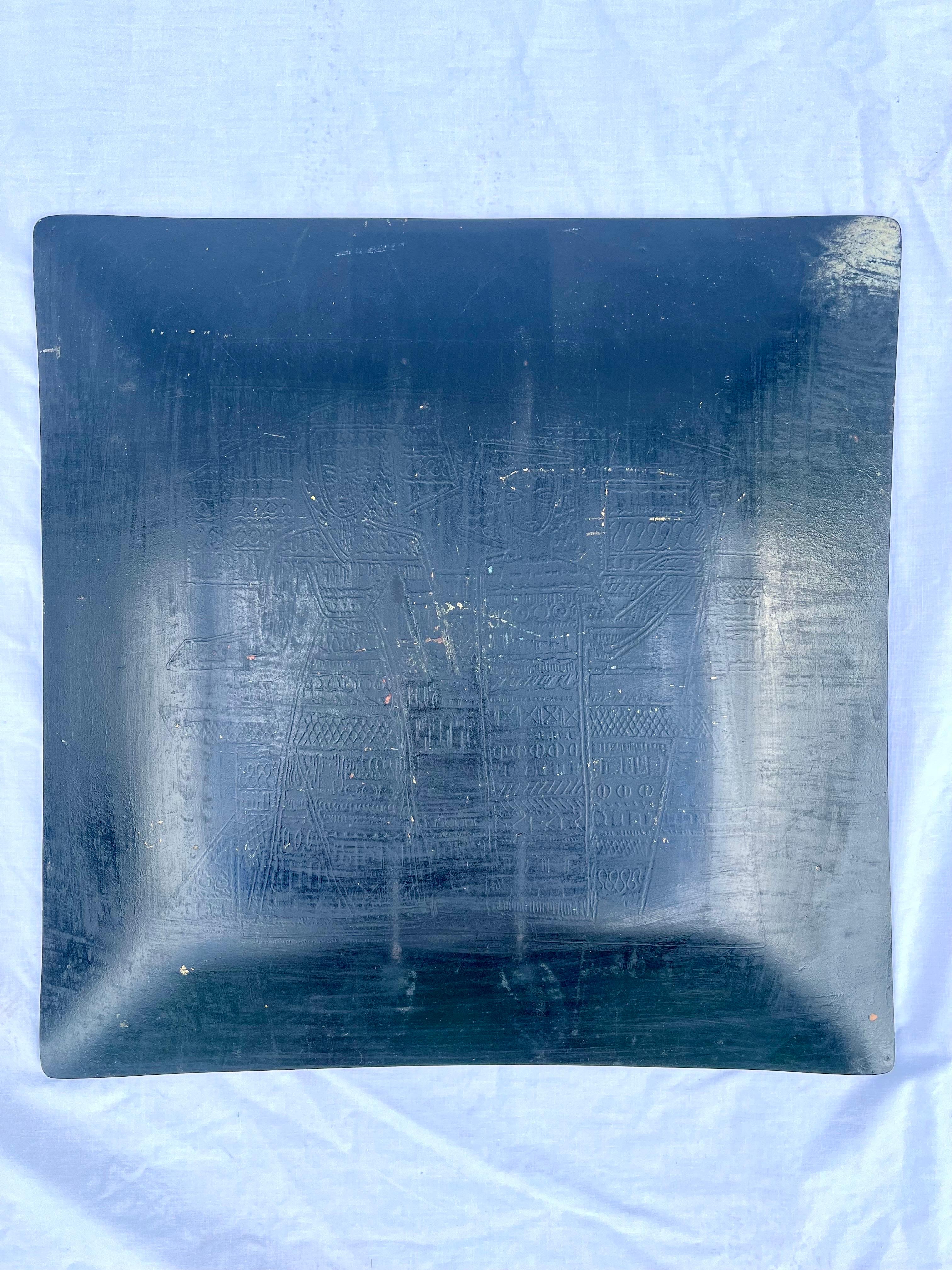 Marianna Von Allesch Eglomise, rückseitig bemalte Glasplatte oder Tablett, Mitte des Jahrhunderts im Angebot 13