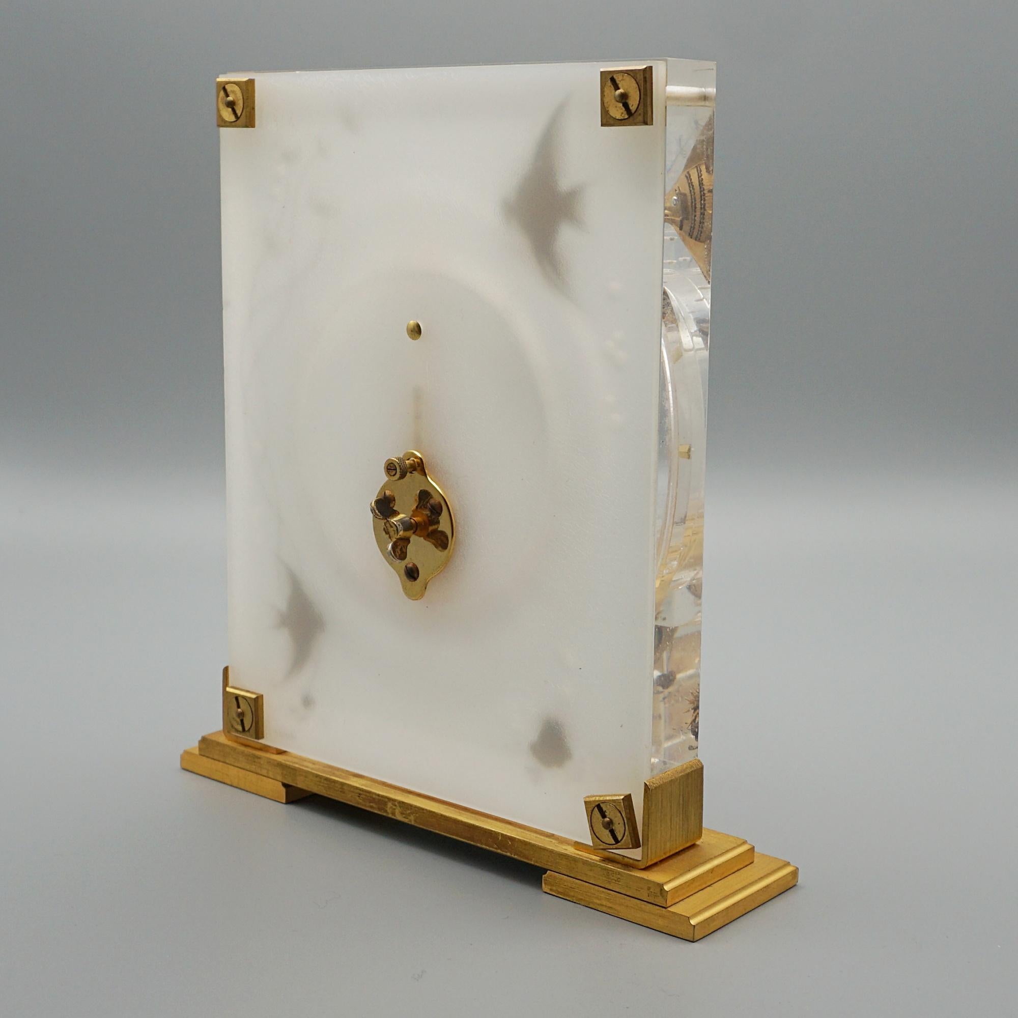 Mid-Century Modern Mid-Century 'Marina' Mantel Clock by Jaeger LeCoultre