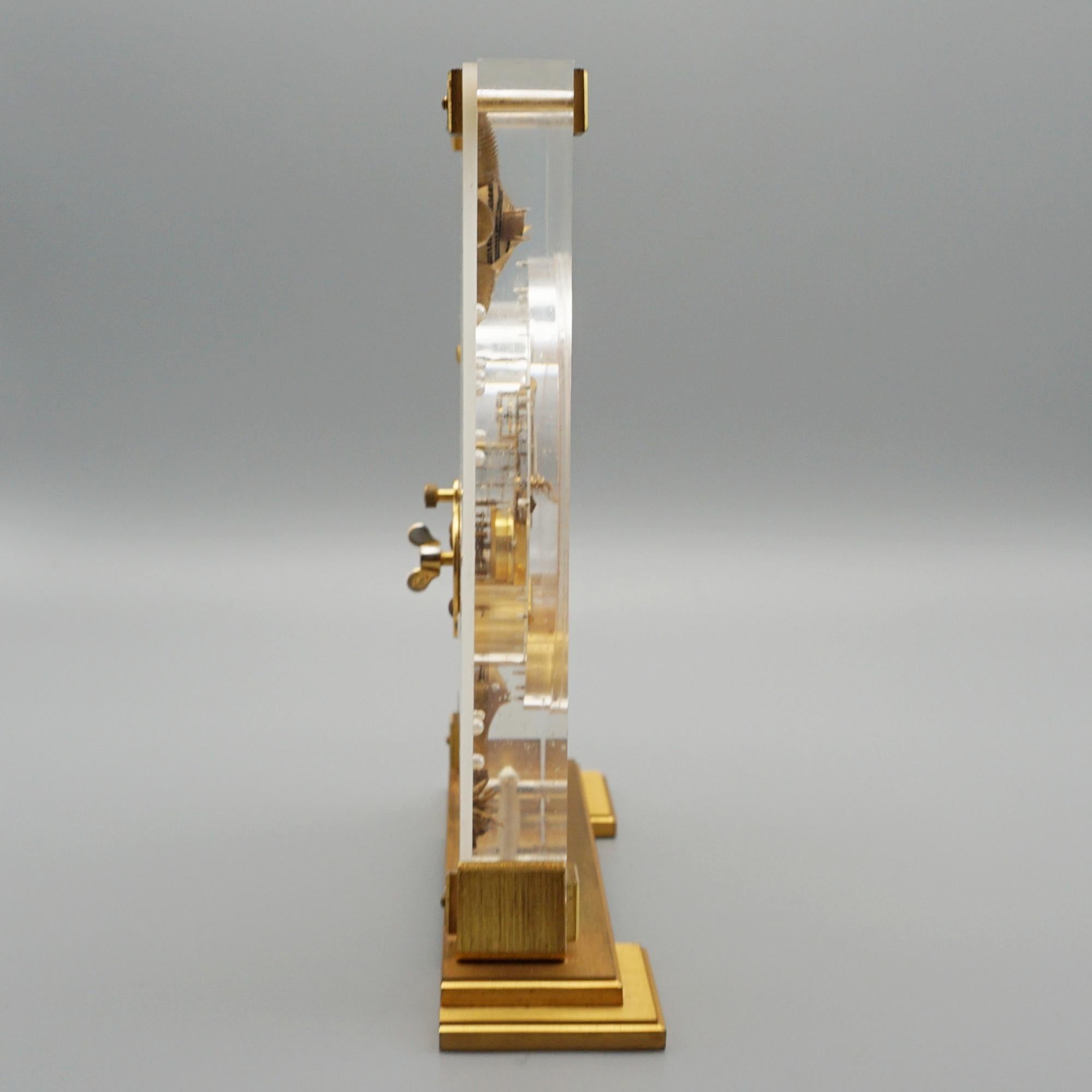 Mid-20th Century Mid-Century 'Marina' Mantel Clock by Jaeger LeCoultre