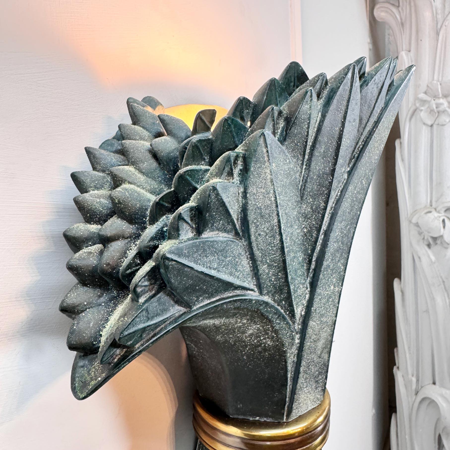Espagnol Chandelier à feuilles Marin SA d'Espagne du milieu du siècle en vente