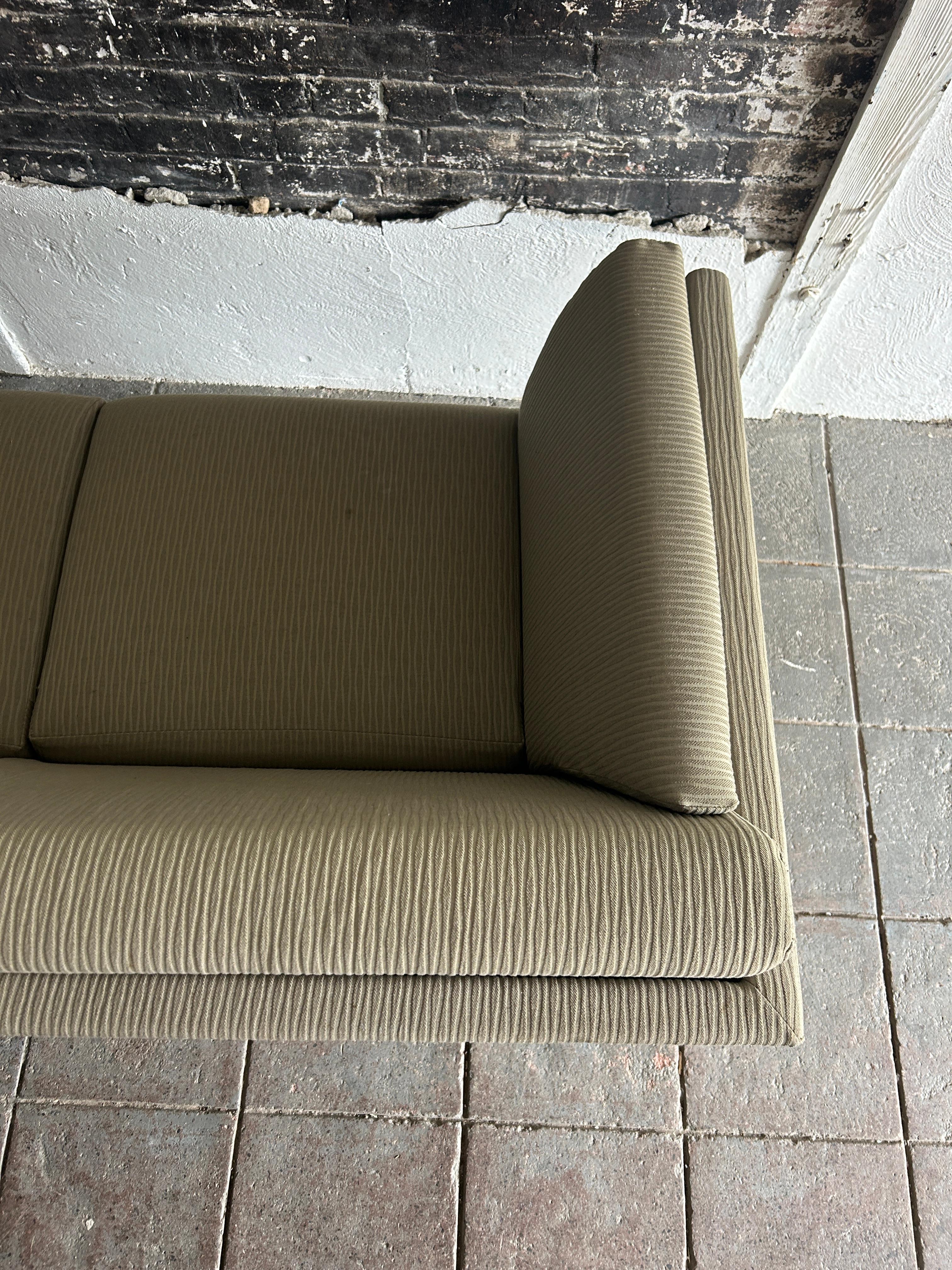 Mid Century Mark Goetz Three Seat Sofa for Herman Miller Sage Green For Sale 1