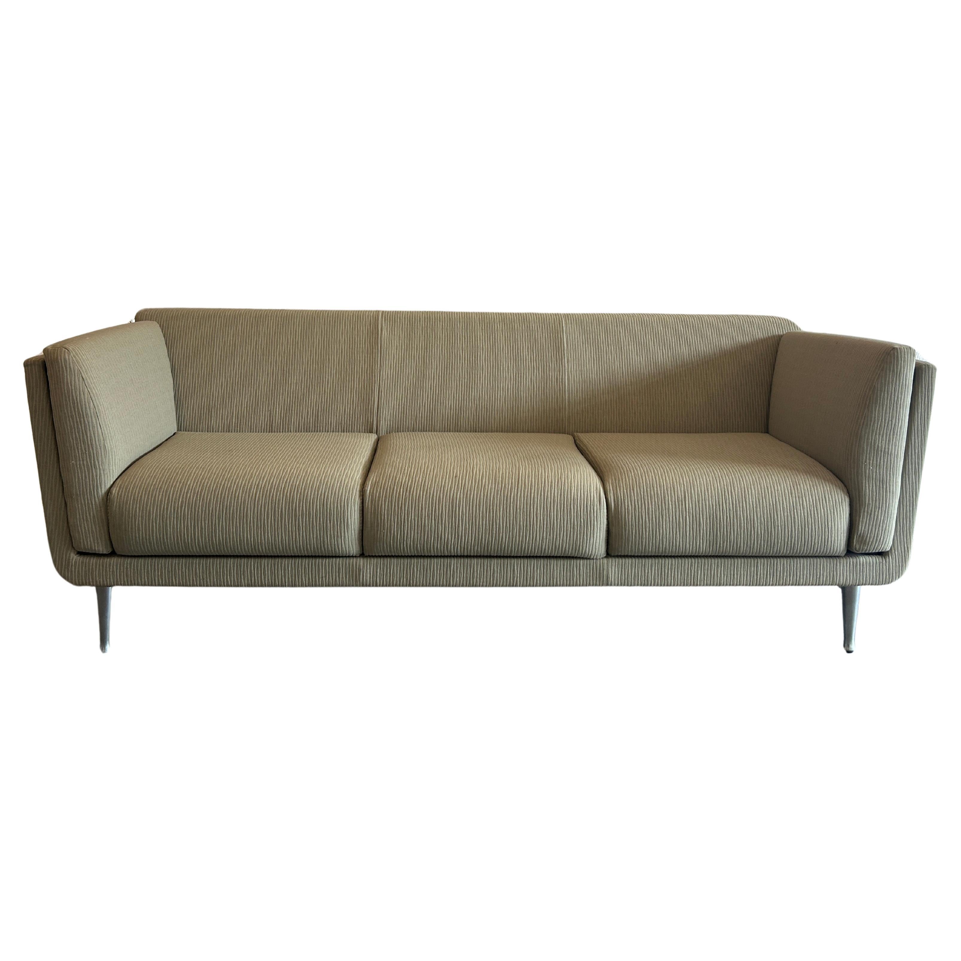 Mid Century Mark Goetz Three Seat Sofa for Herman Miller Sage Green For Sale