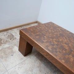 Mid-Century Marquetry Wenge Danish Coffee Table by Rolf Middelboe & Gorm Lindum