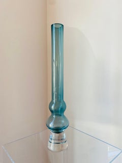 Mid-Century Marquis by Waterford Blaue Kristallvase Samba