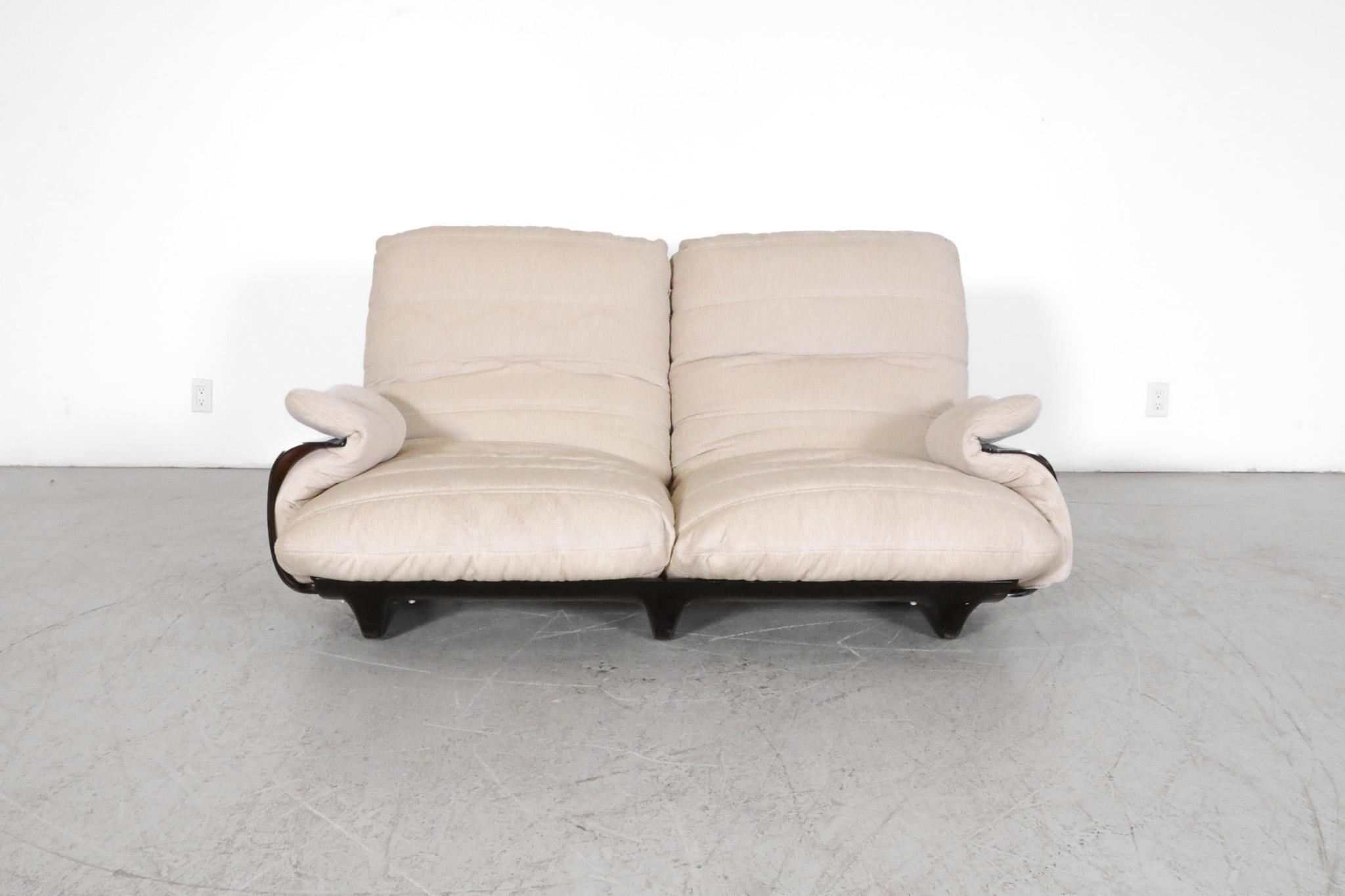 Loveseat Marsala de New Chenille par Michel Ducaroy pour Ligne Roset, milieu du siècle dernier 8