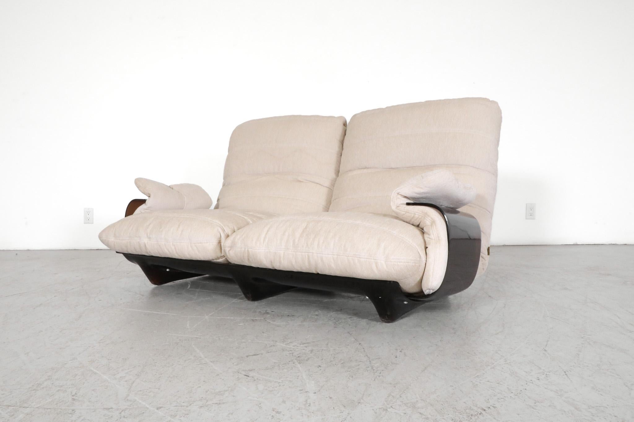 Loveseat Marsala de New Chenille par Michel Ducaroy pour Ligne Roset, milieu du siècle dernier 11