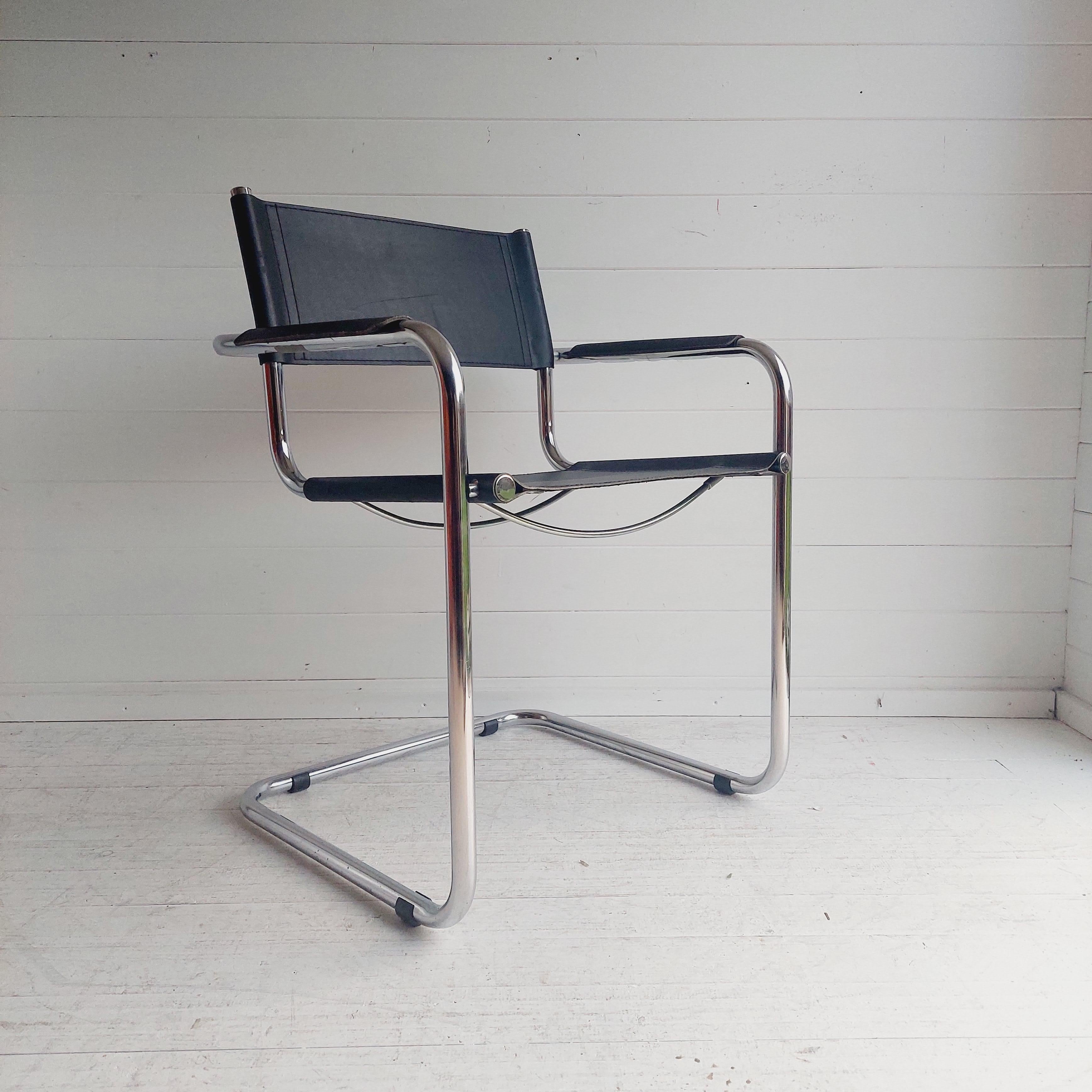 Mid Century iconic Mart Stam S34 armchair / Bauhaus chrome tube steel and leatherette 70/ 80s vintage cantilever chair s43
Marcel Breuer design
An amazing armchair designed by Mart Stam in the 1920s

Vintage Mid Century 1960's/70's Mart Stam Style