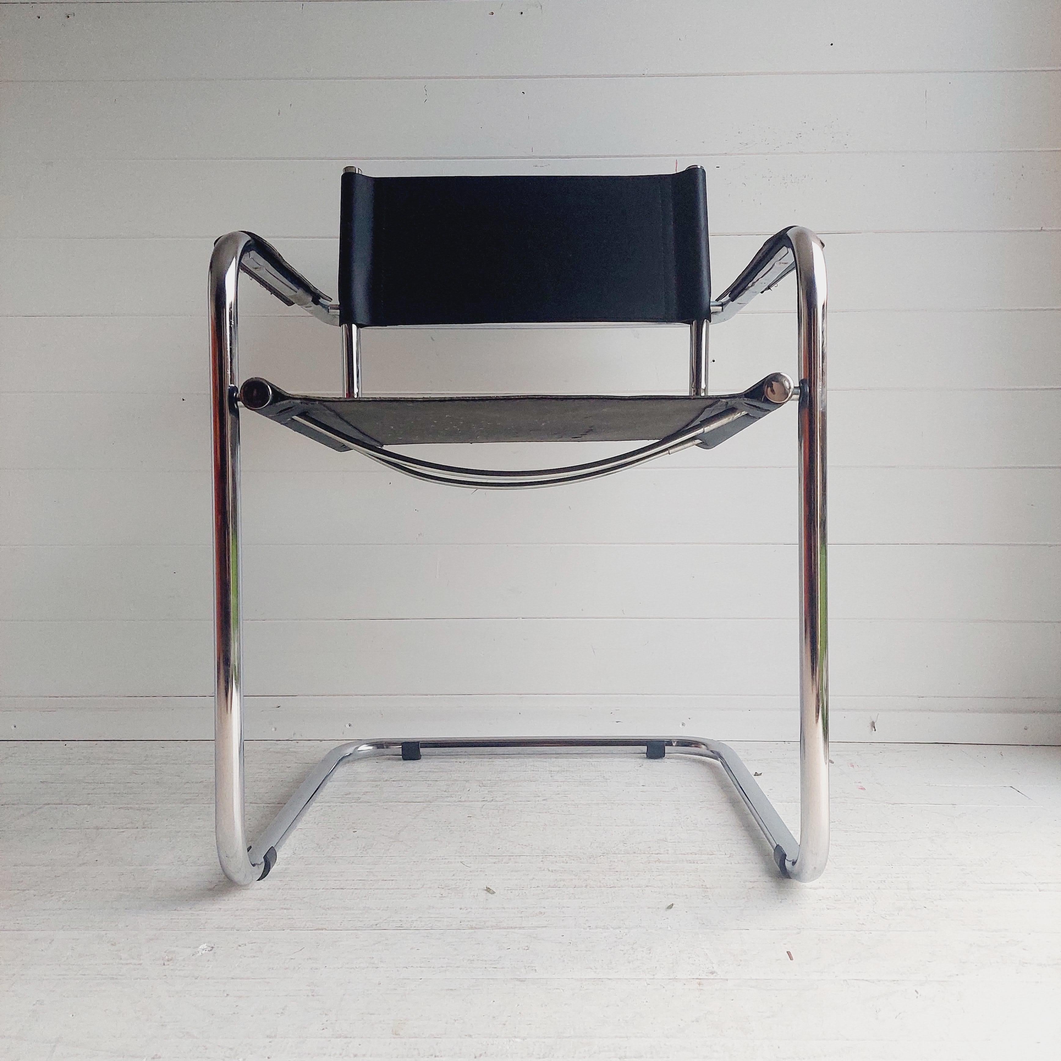 Bauhaus Mid Century  Mart Stam Style Cantilever Dining office Chair 1960's/70's