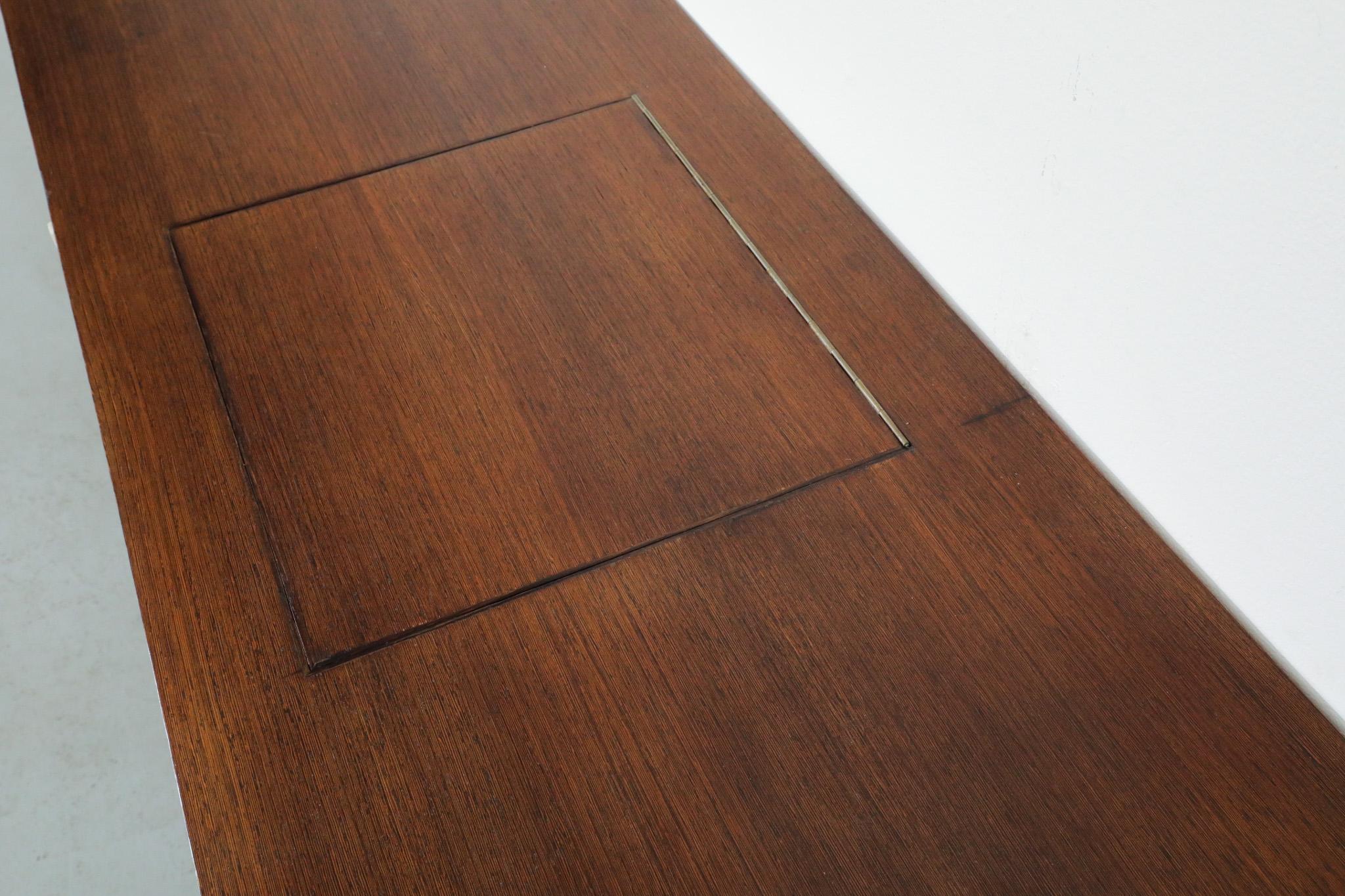 Custom Martin Visser Floating Wenge Wall Mount Credenza w/ Record Player Cabinet For Sale 3