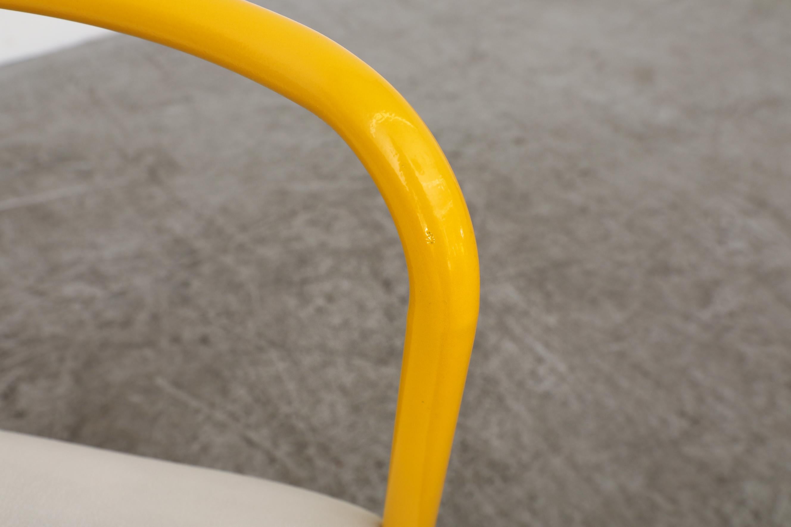 Mitte des Jahrhunderts Martin Visser 'SE03' Beistellstuhl für 't Spectrum mit gelbem Gestell im Angebot 4