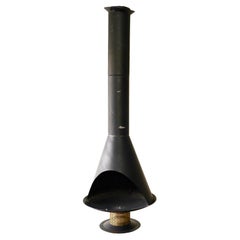 Mid-Century Martin wood burning Freestanding Fireplace (Malm, Preway style)