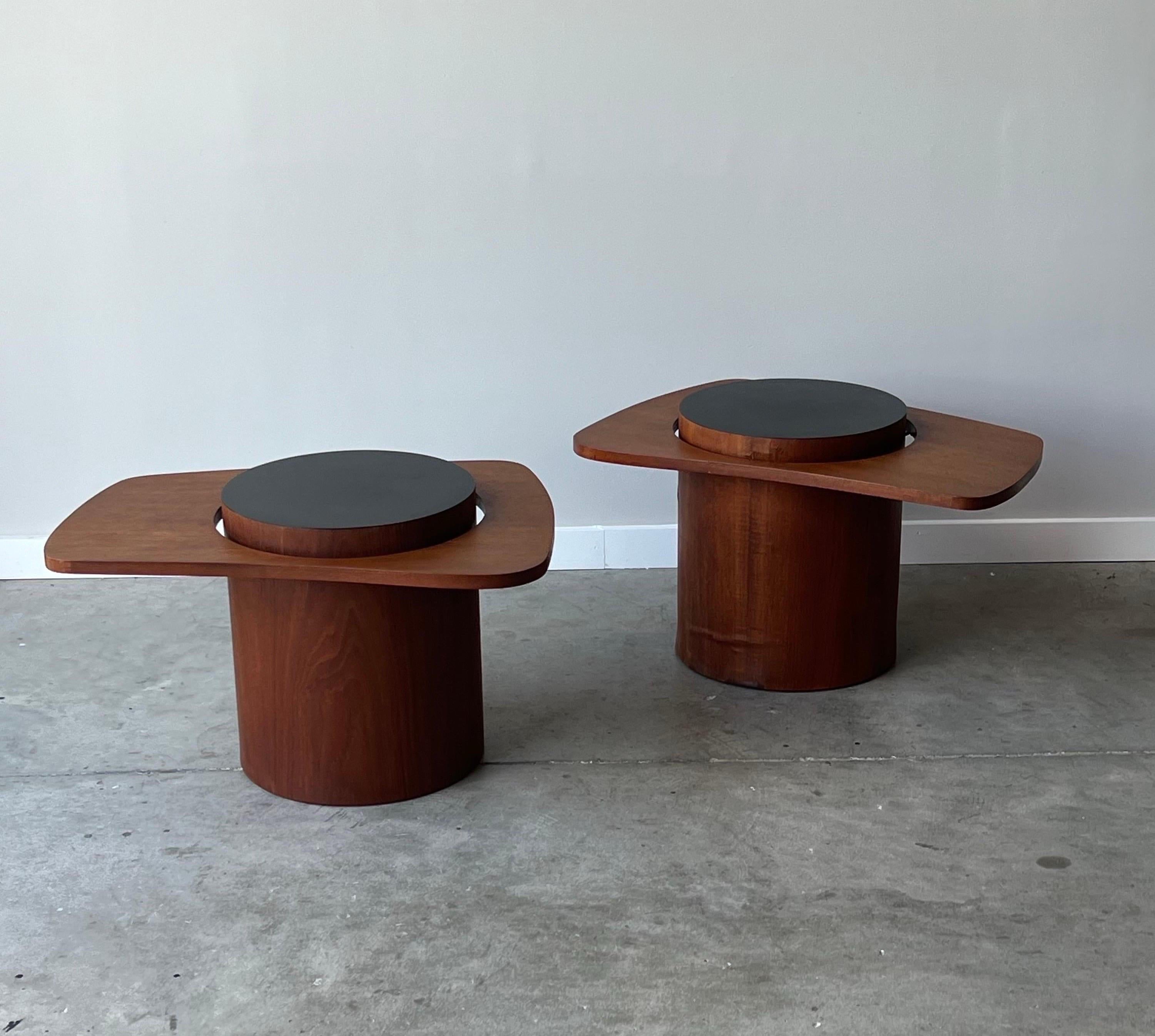 Mid-Century Modern Mid-Century 'Martini' Side Tables by RS Associates - a Pair