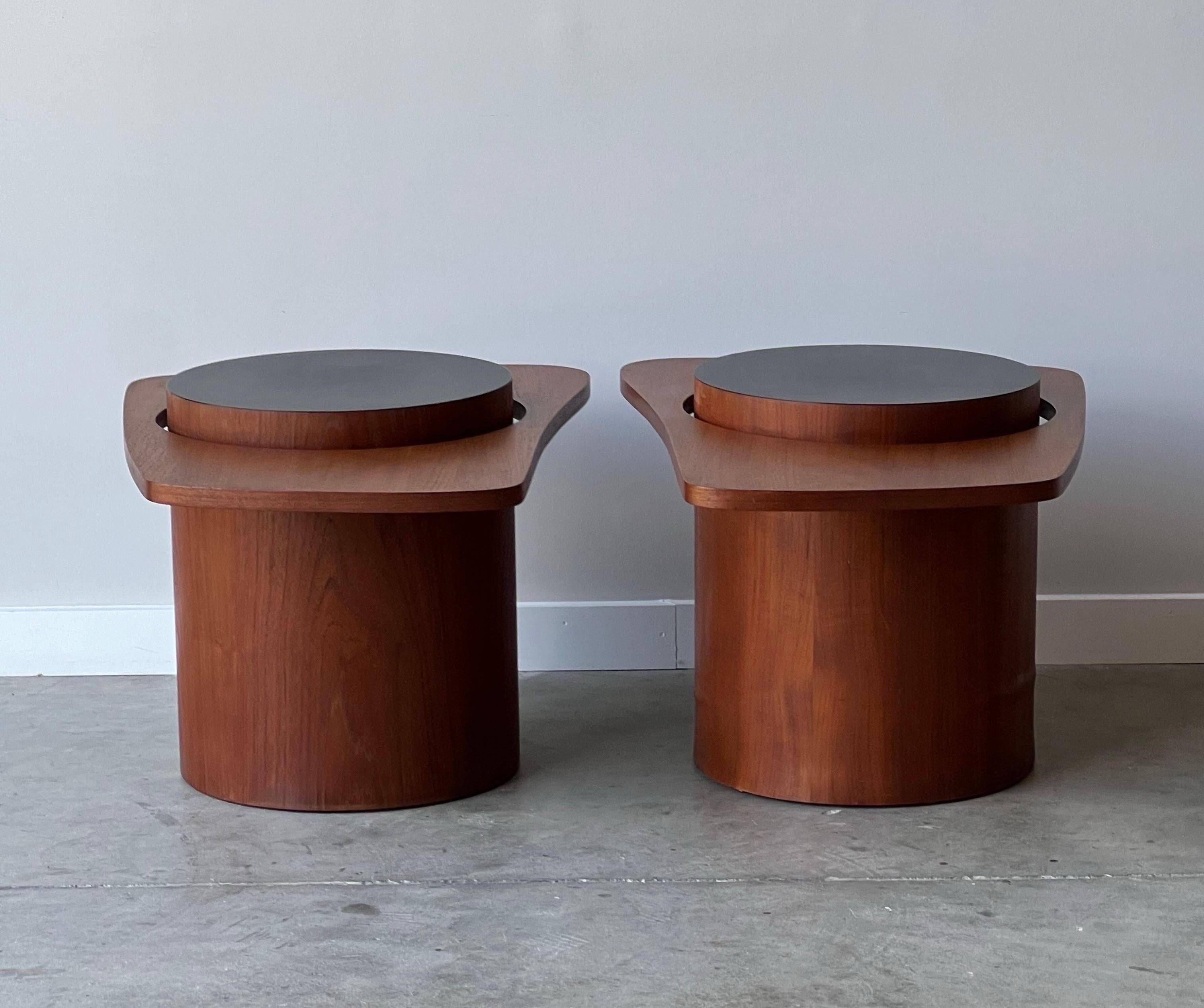 Mid-20th Century Mid-Century 'Martini' Side Tables by RS Associates - a Pair