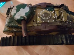 Mid Century Marx Tin Litho Windup WWII Tank