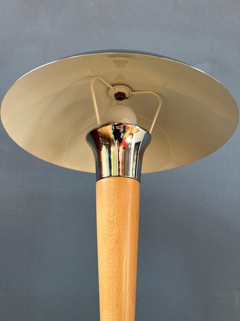 Lampe de table champignon massive en chrome du milieu des années 1970 en vente 4