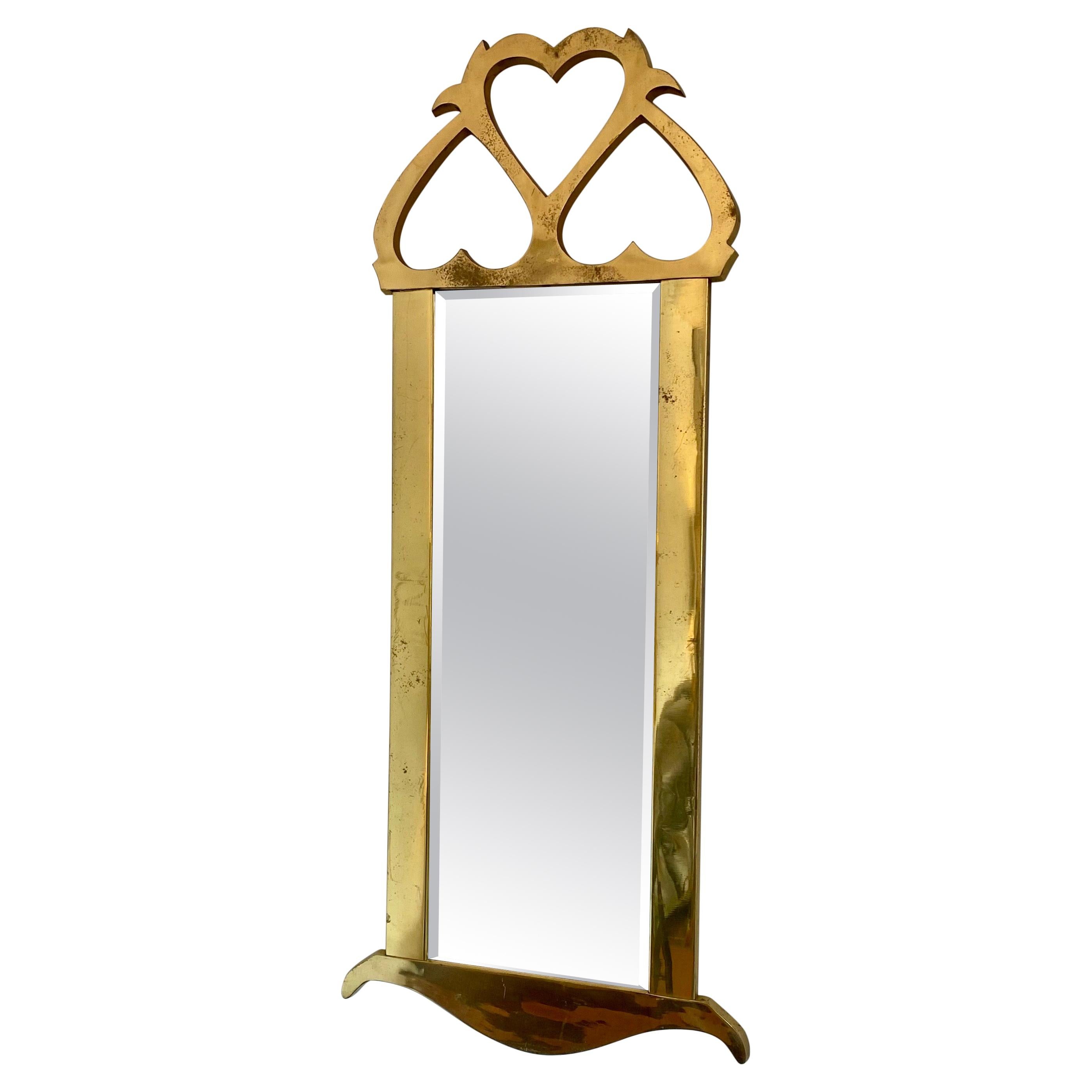 Mid-Century Mastercraft Brass Hanging Mirror