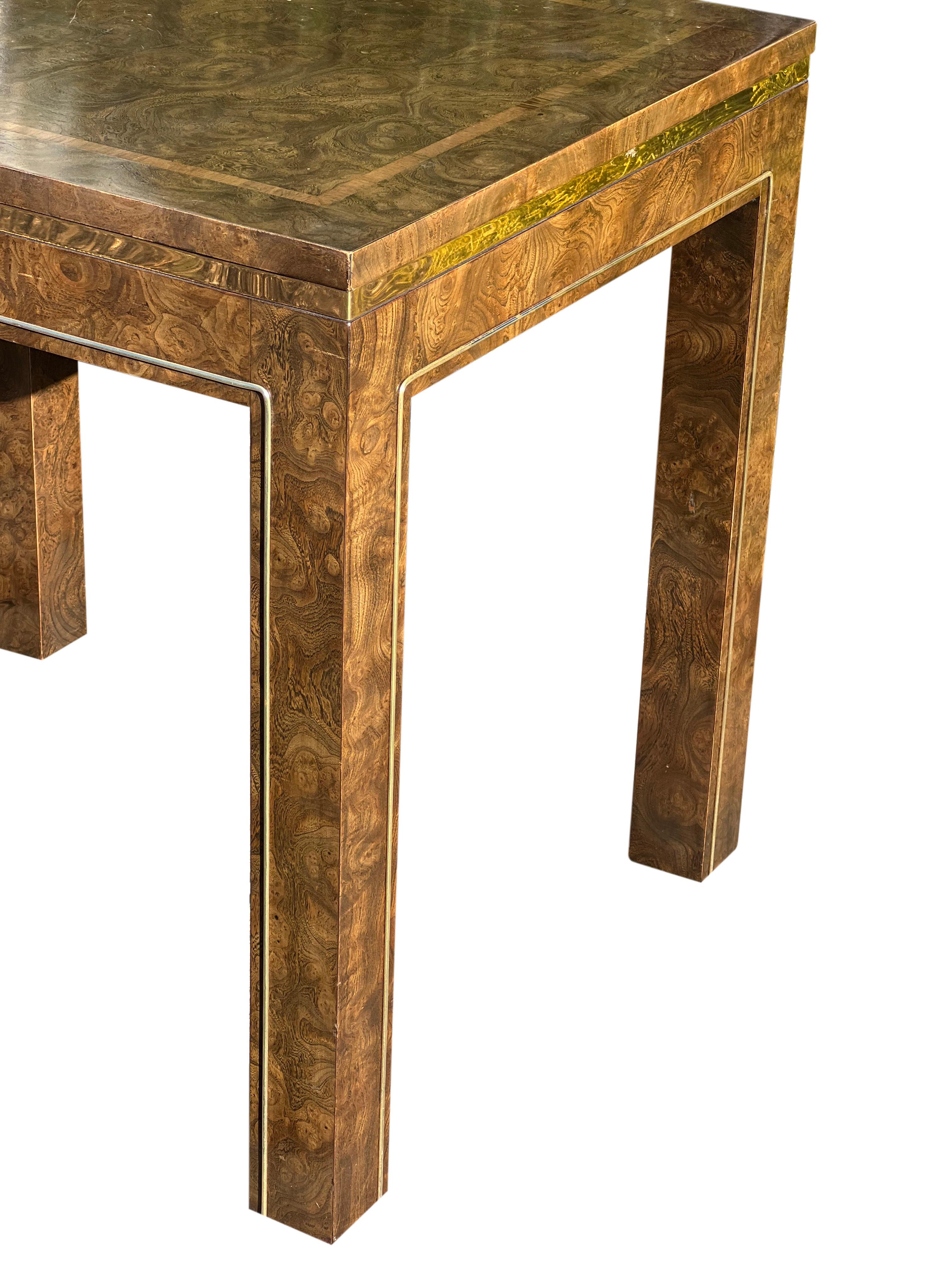 Mid-Century Mastercraft Burl Side Tables, Pair 3