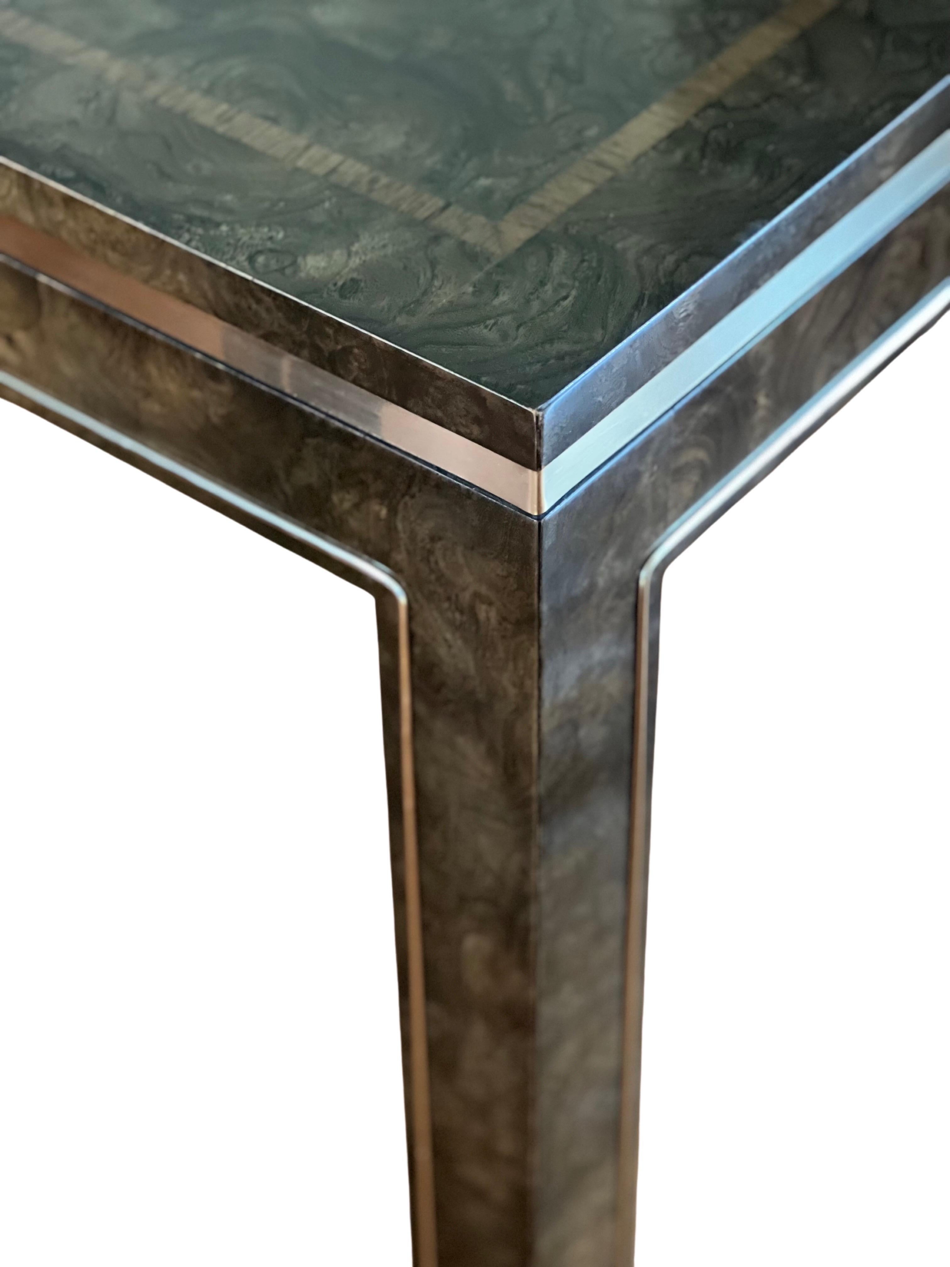 Mid-Century Mastercraft Burl Side Tables, Pair 6