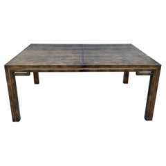 Used Midcentury Mastercraft Burlwood Dining Table Designed by William Doezema for Ma