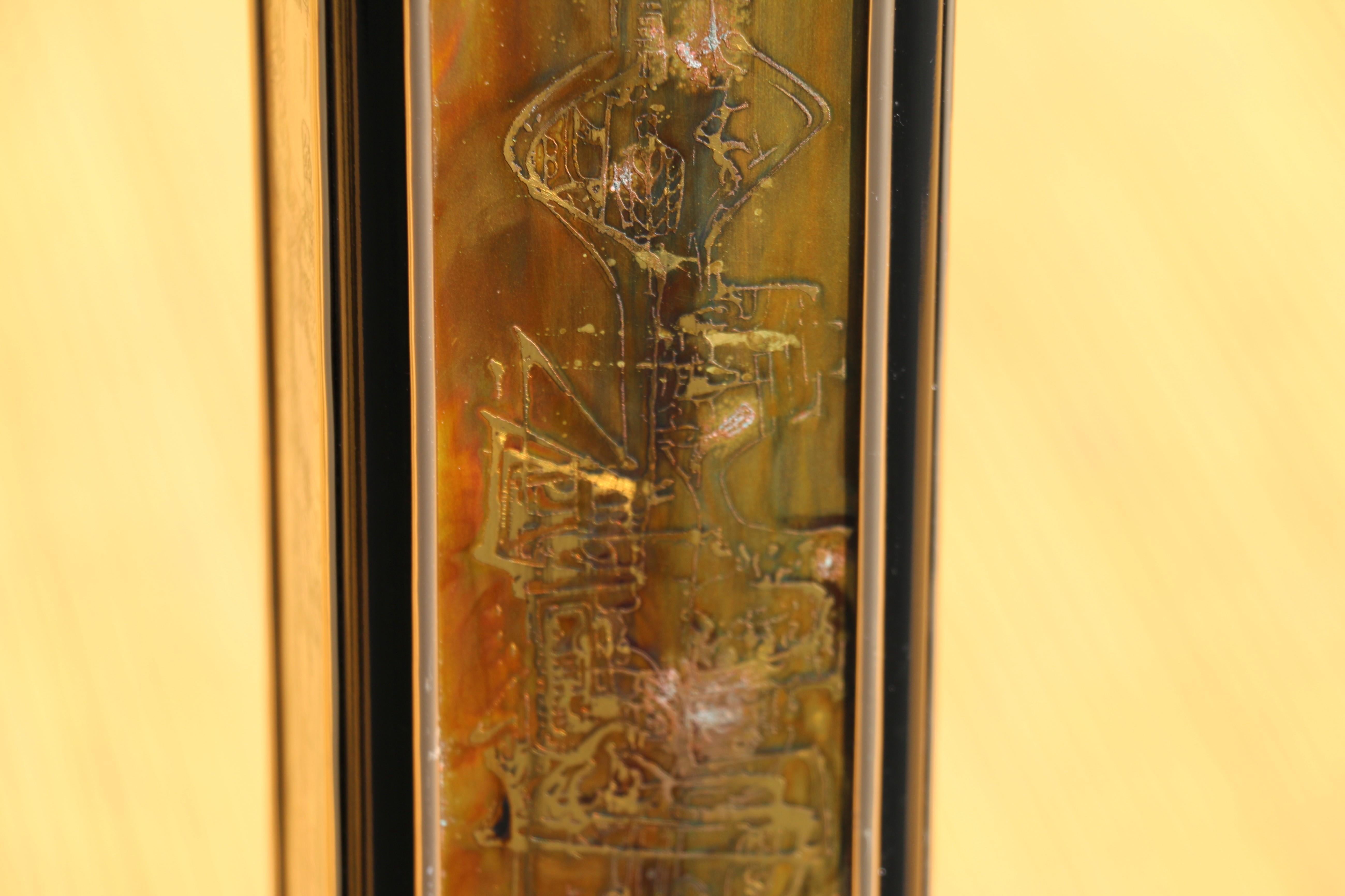 Table de salle à manger en laiton Mastercrafters by Bernhard Rohne, années 1970 en vente 8
