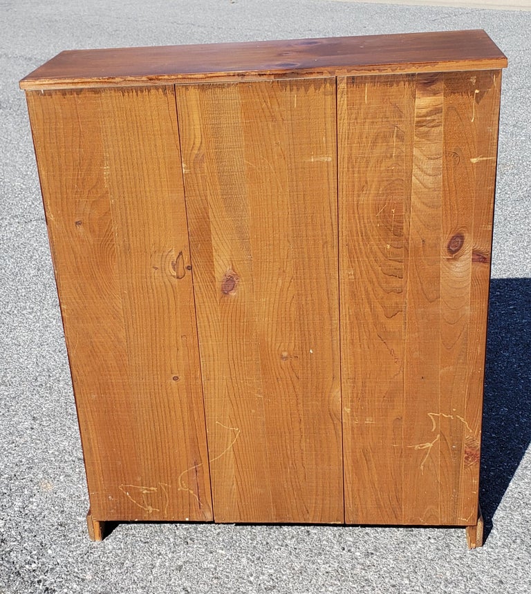 MidCentury Mastercraft Pine TwoShelf Low Bookcase For Sale at 1stDibs